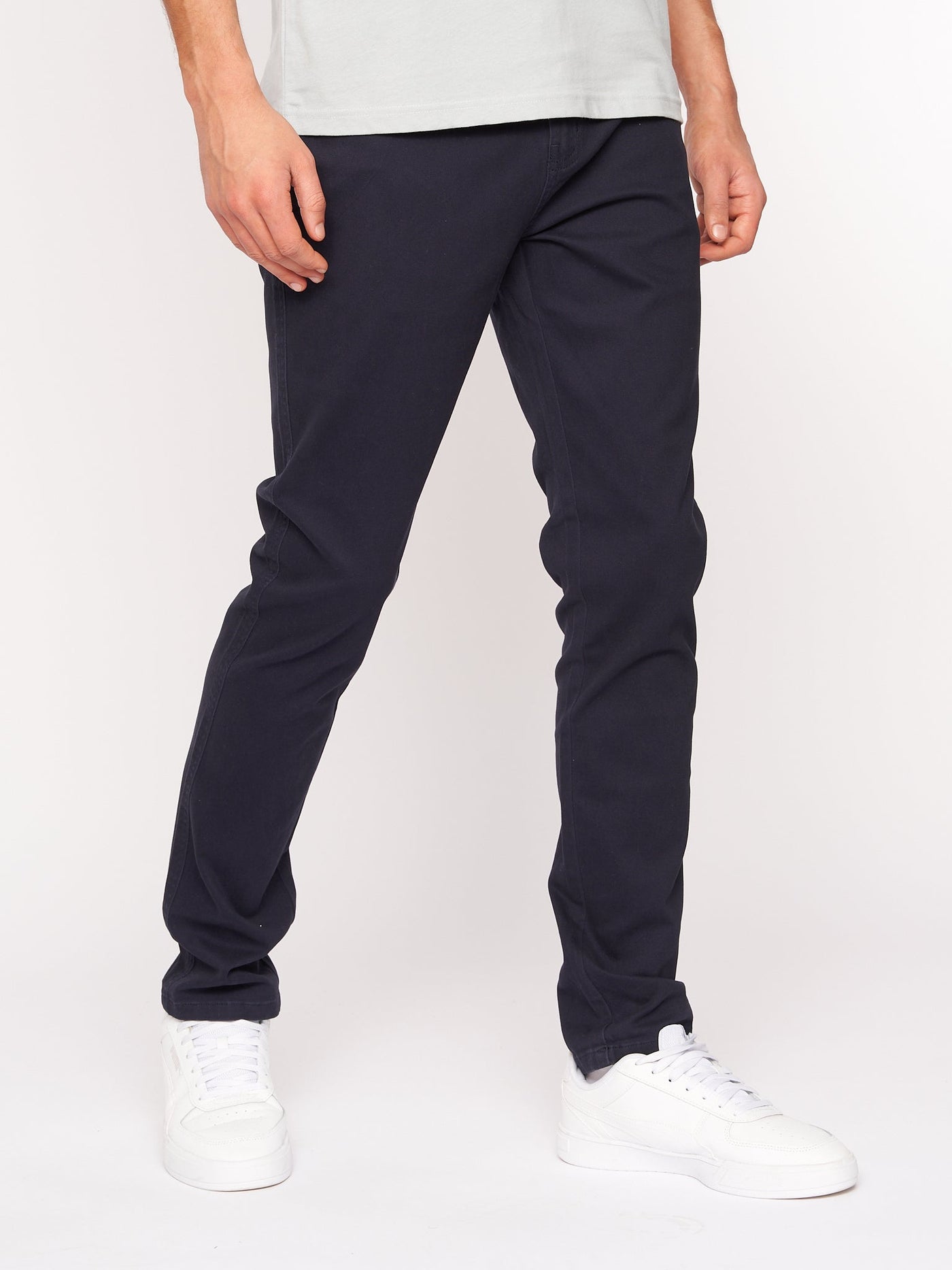 Crosshatch Mens Roysden Chinos Navy