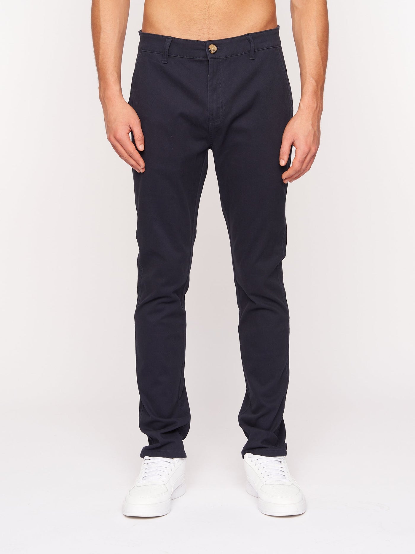 Crosshatch Mens Roysden Chinos Navy