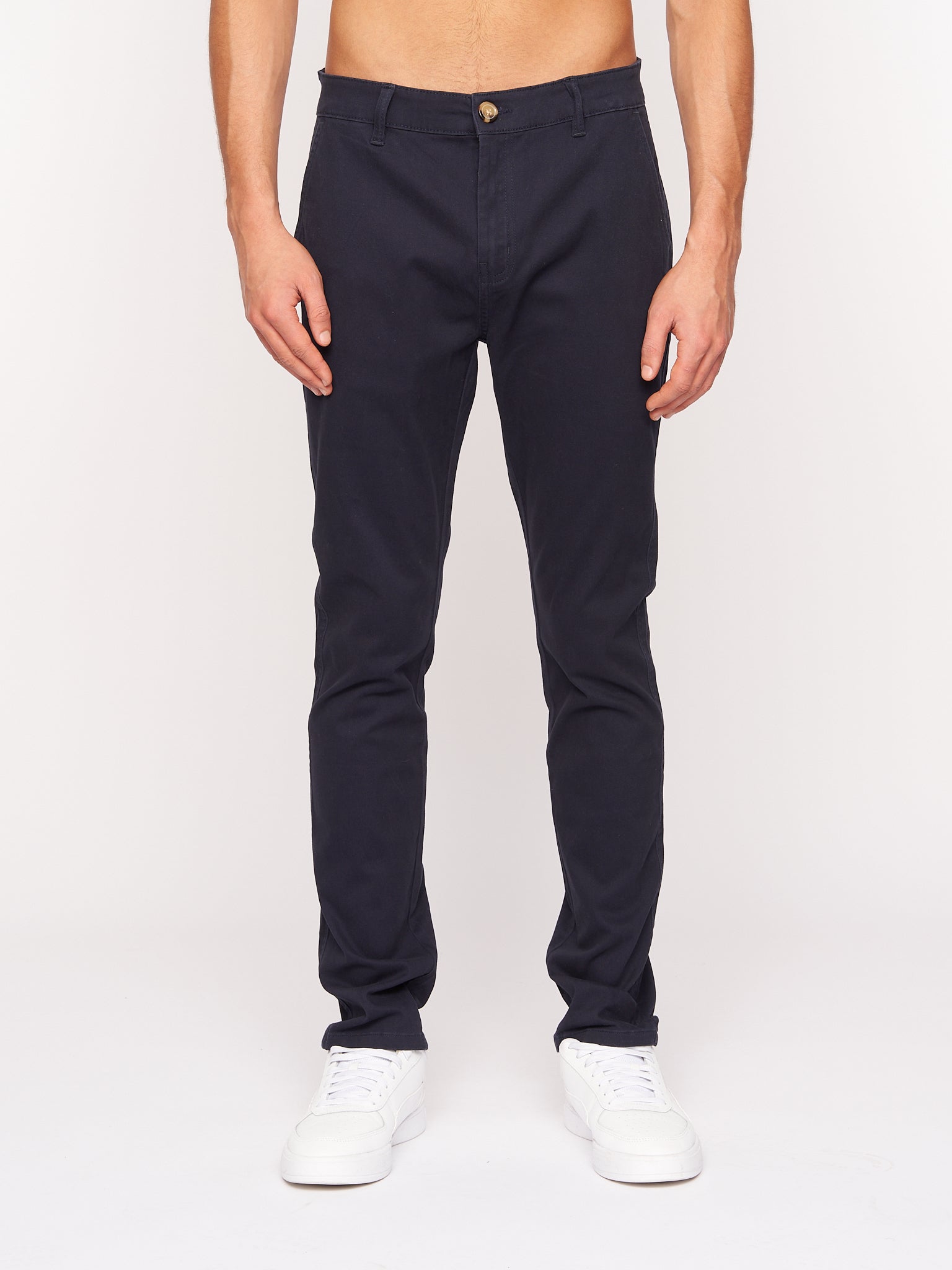 Crosshatch Mens Roysden Chinos Navy