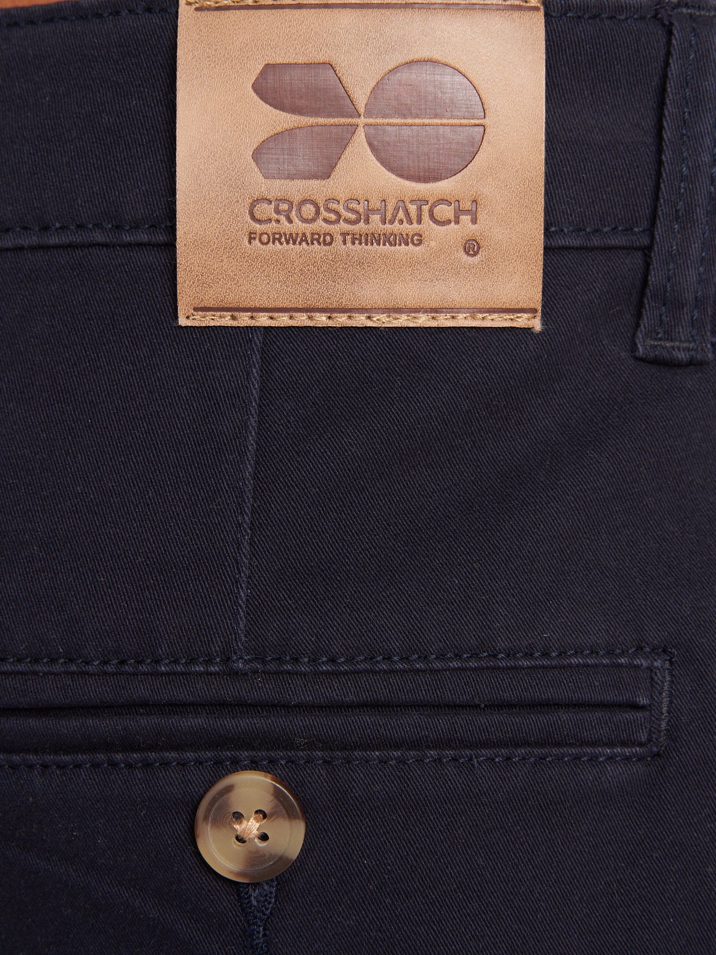 Crosshatch Mens Roysden Chinos Navy
