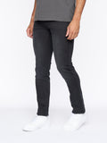 Crosshatch Mens Malcolm Slim Fit Jeans Black Wash