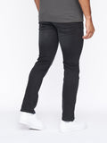 Crosshatch Mens Malcolm Slim Fit Jeans Black Wash