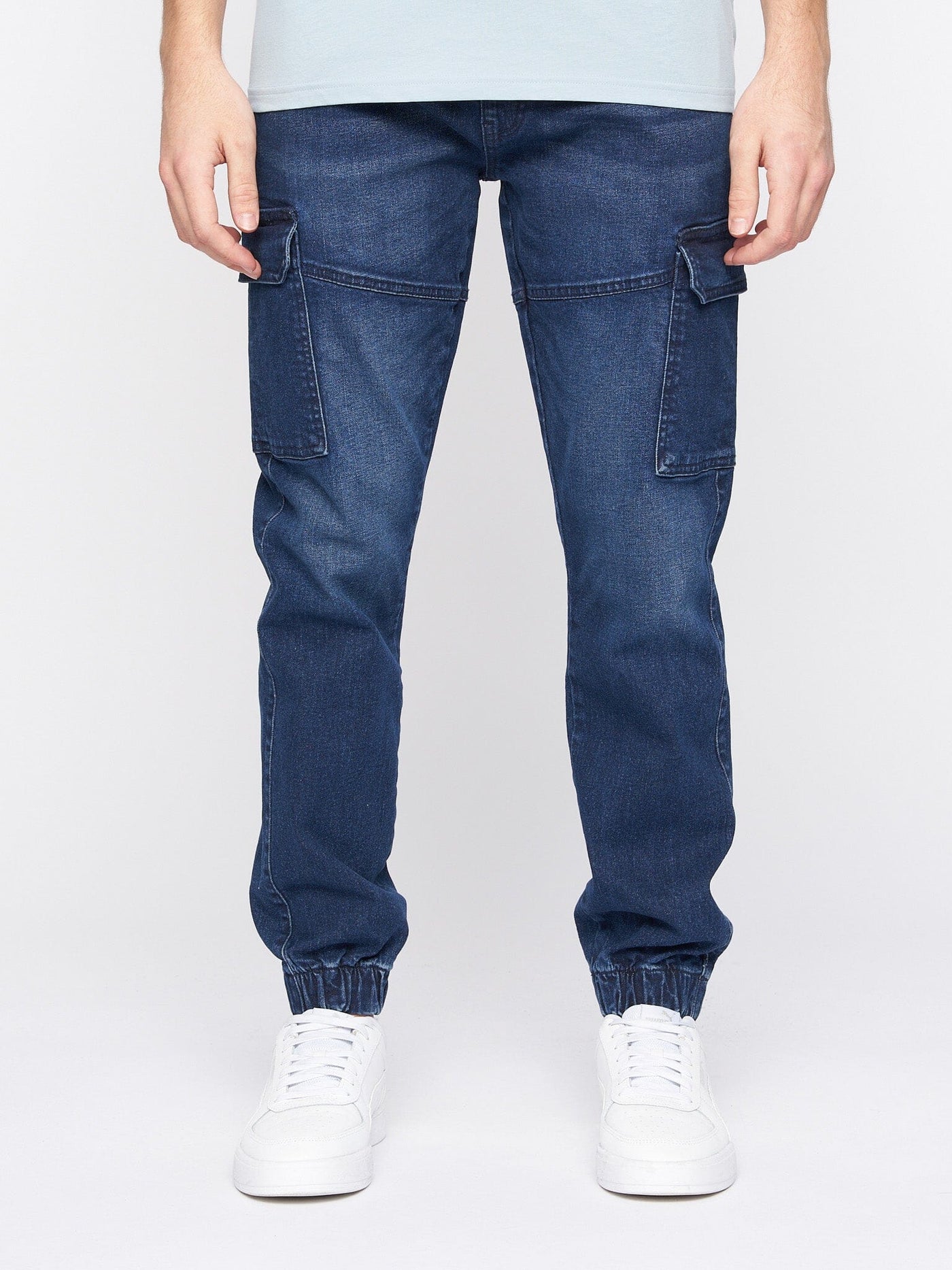 Malimore Cargo Cuff Jeans Dark Wash