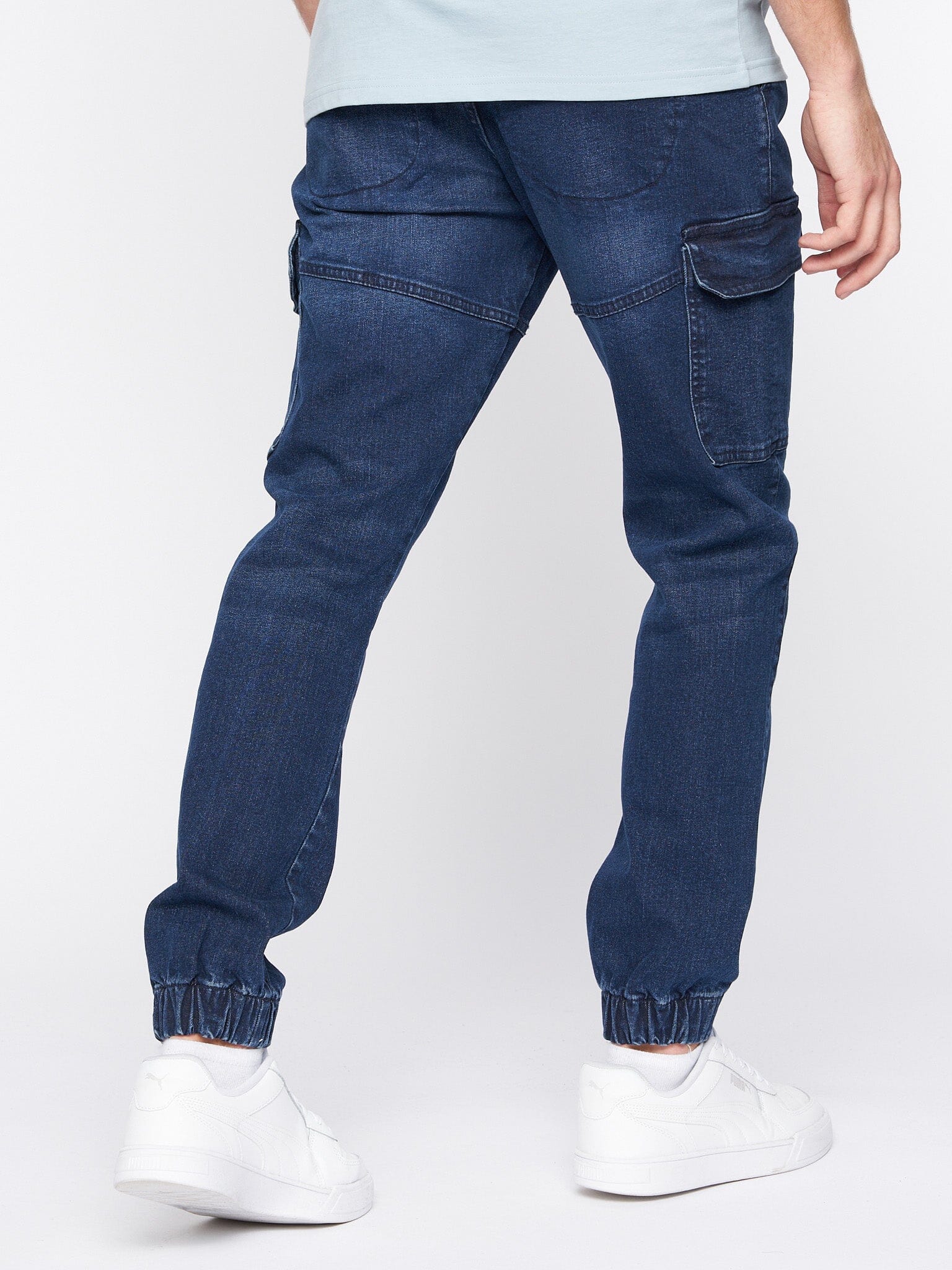 Malimore Cargo Cuff Jeans Dark Wash