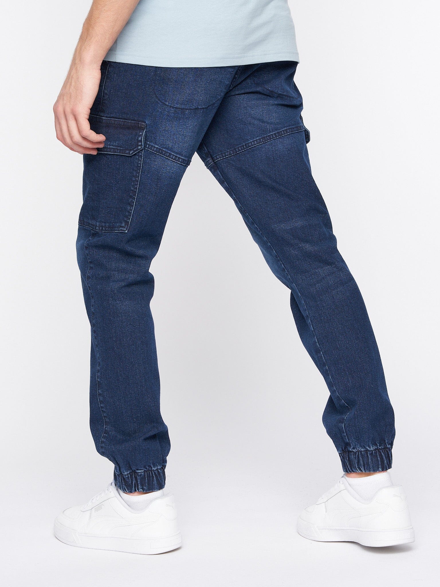 Malimore Cargo Cuff Jeans Dark Wash