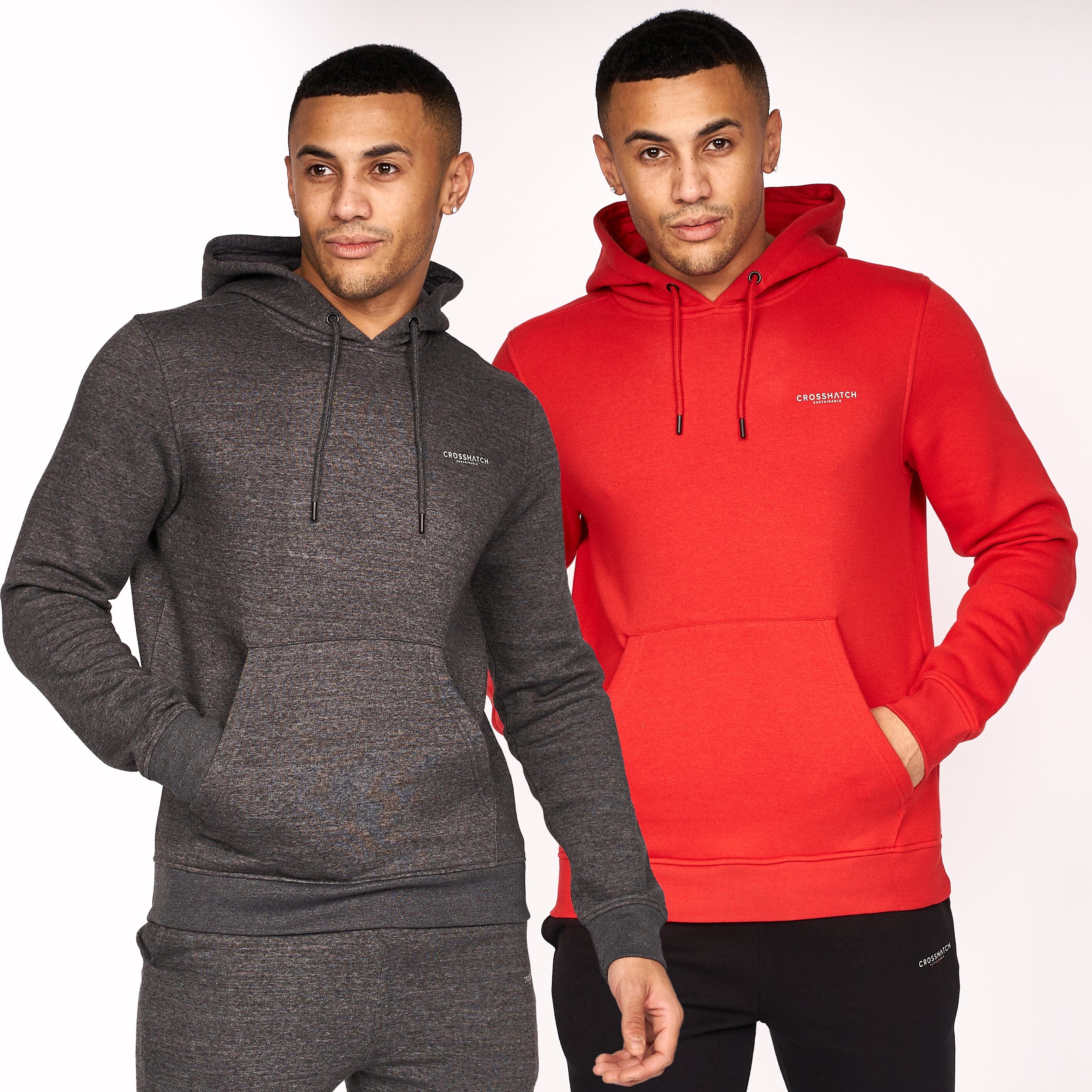 Traymax Hoodie 2pk Red/Charcoal