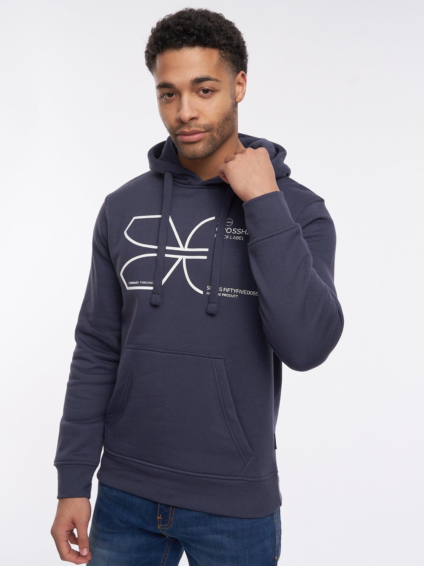 Cutups Hoodie Navy