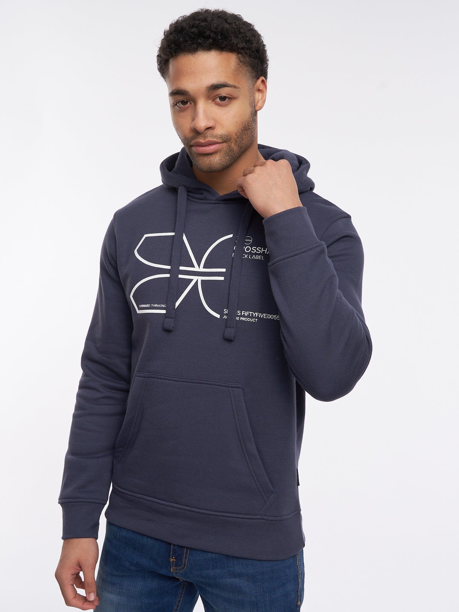 Cutups Hoodie Navy