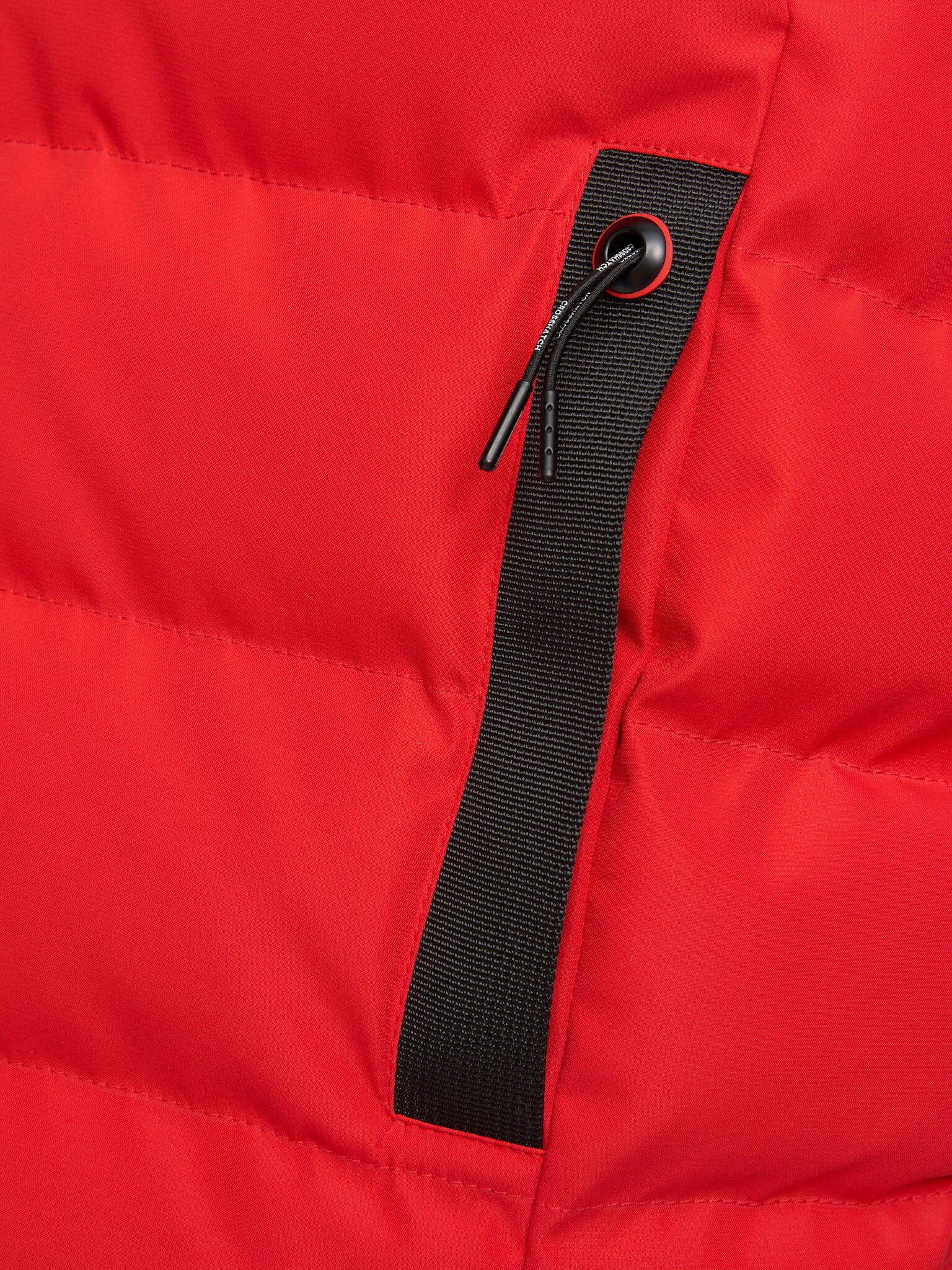 Mens Kampleys Embossed Gilet Red