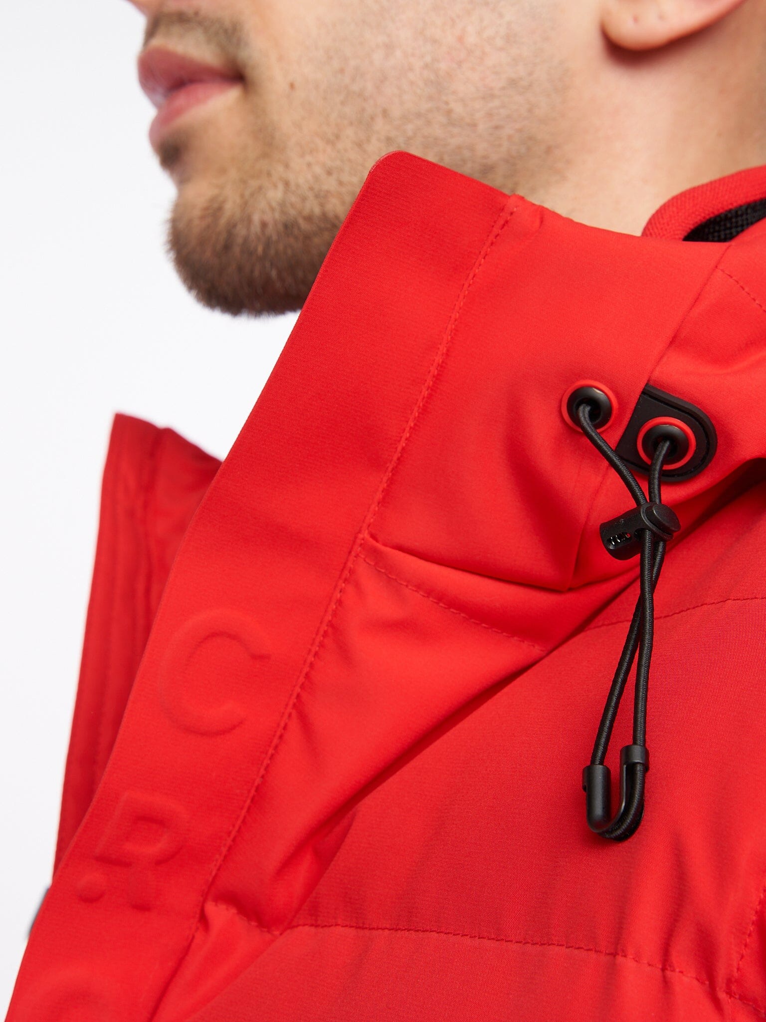 Mens Kampleys Embossed Gilet Red