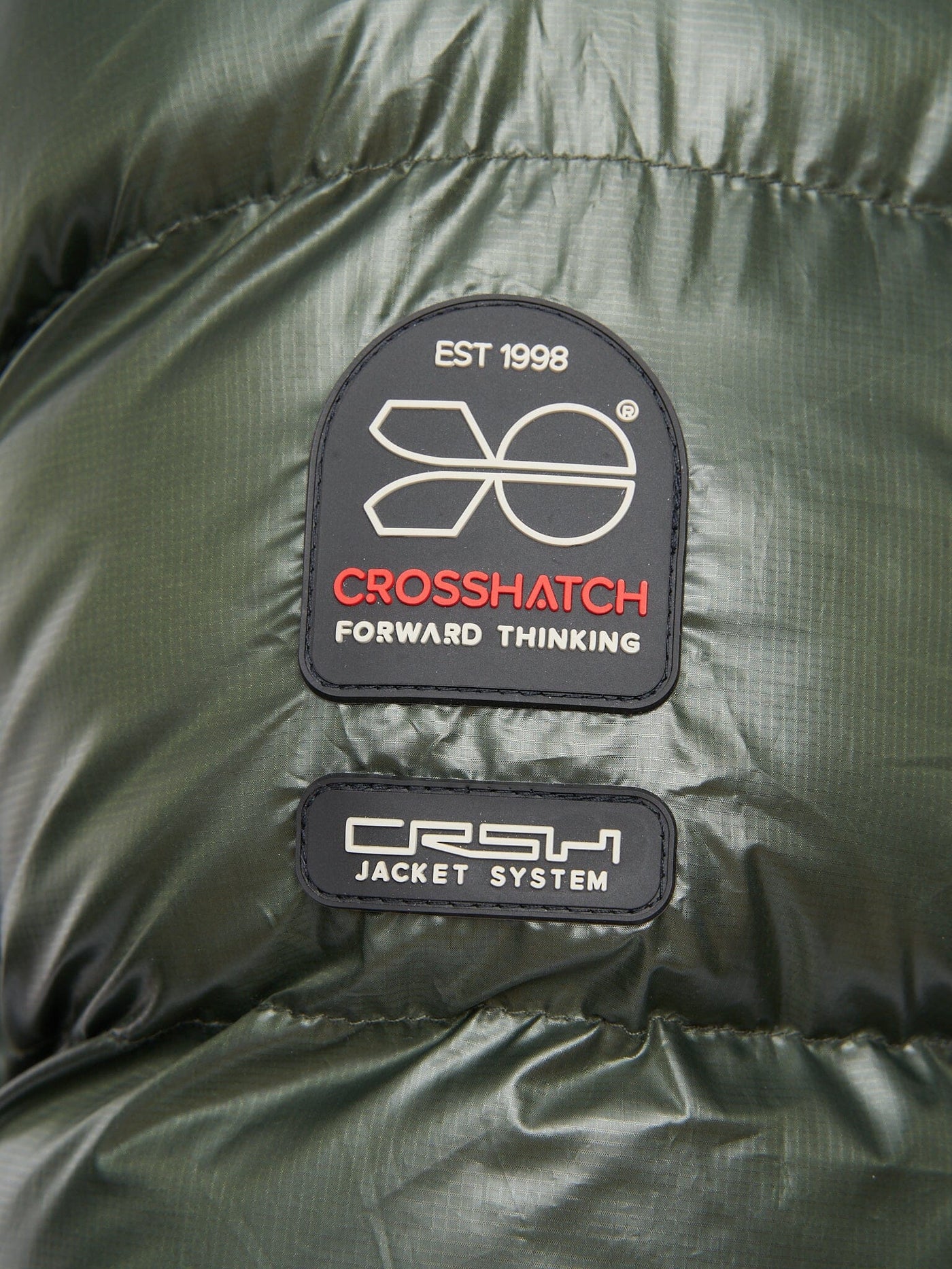 Crosswell High Shine Jacket Dark Olive