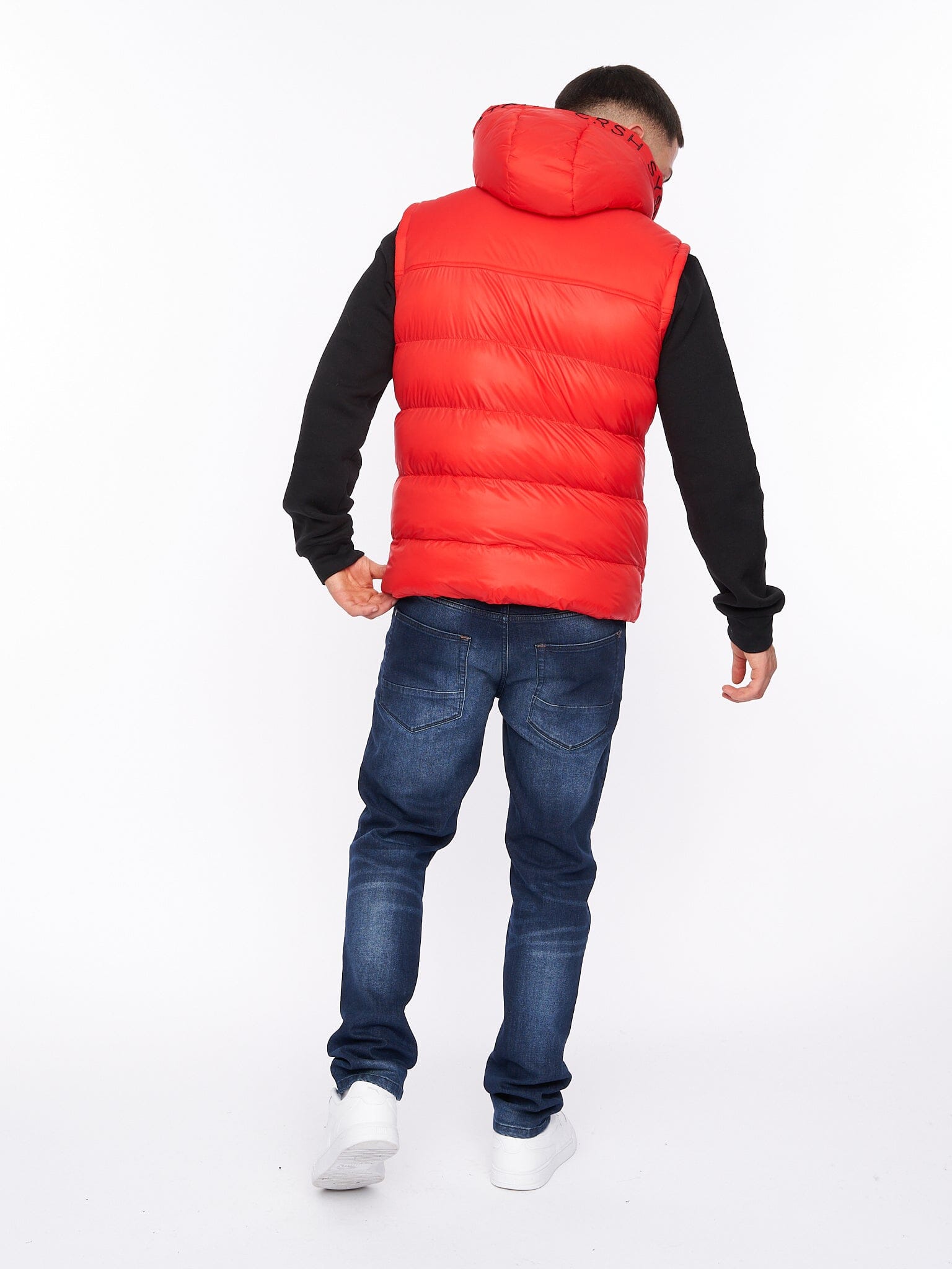 Craystore Hooded Gilet Red