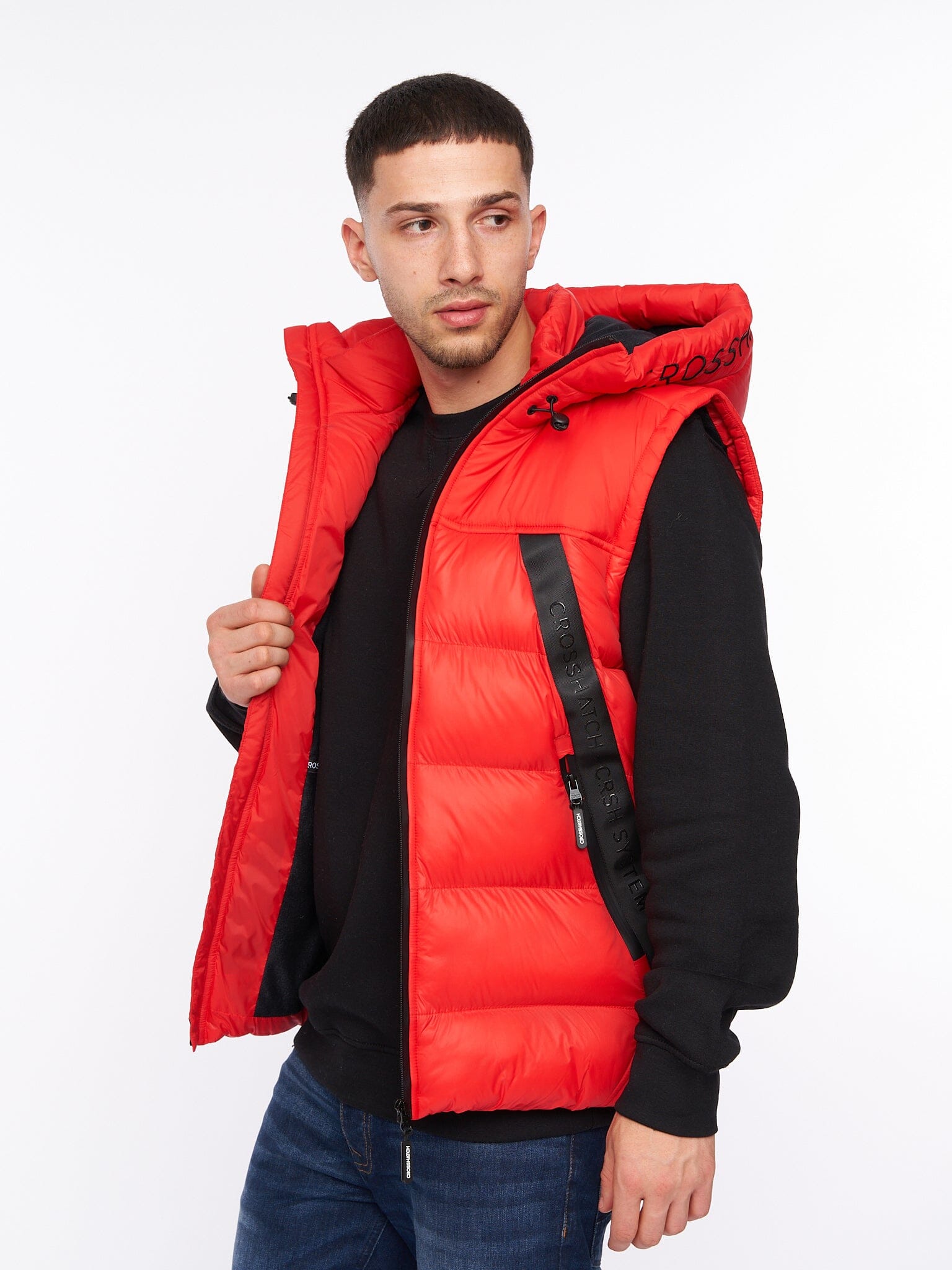 Craystore Hooded Gilet Red