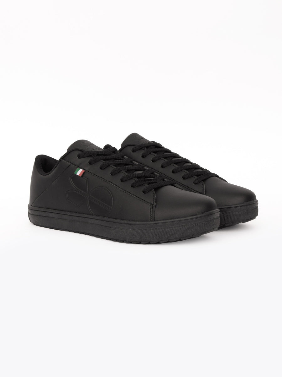 Crosshatch Mens Gleaton Trainers Black