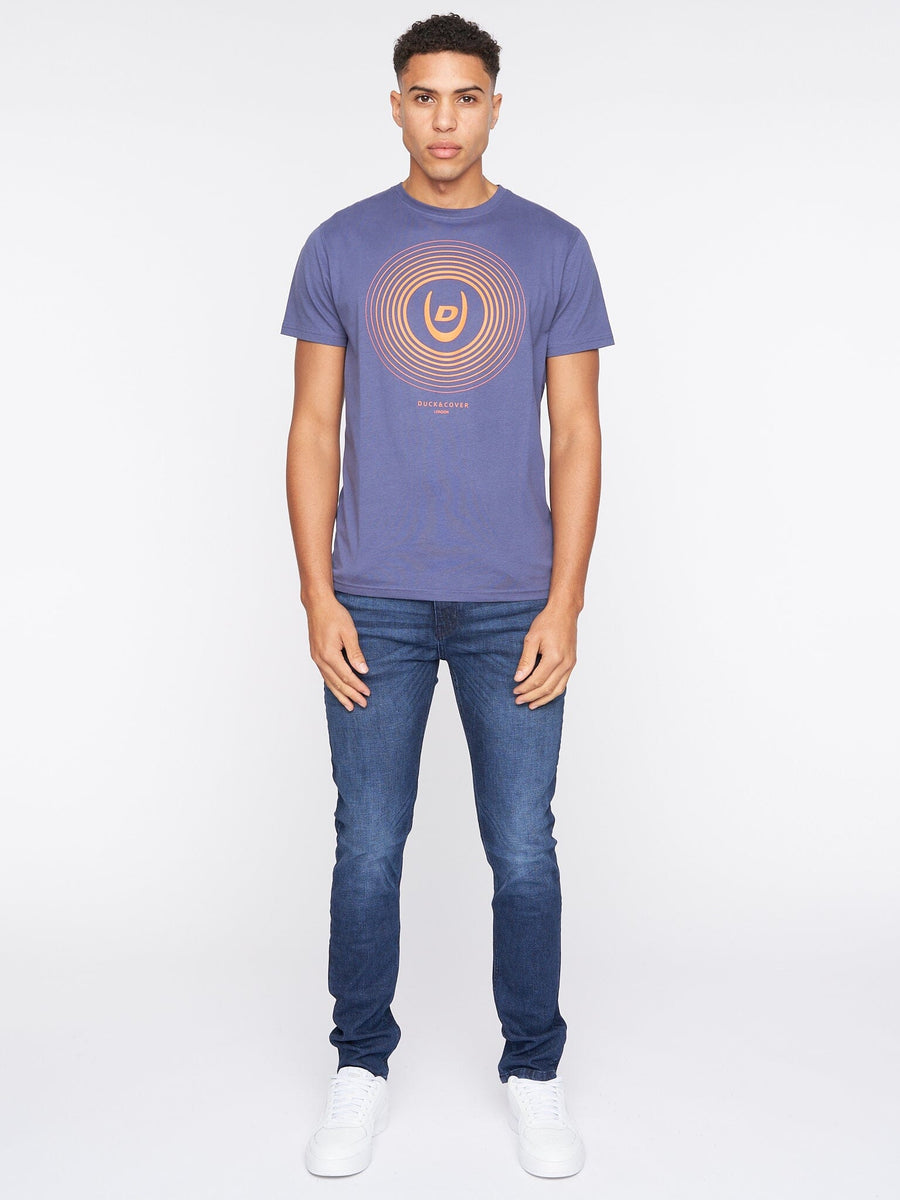 Zoomout T-Shirt Denim Blue