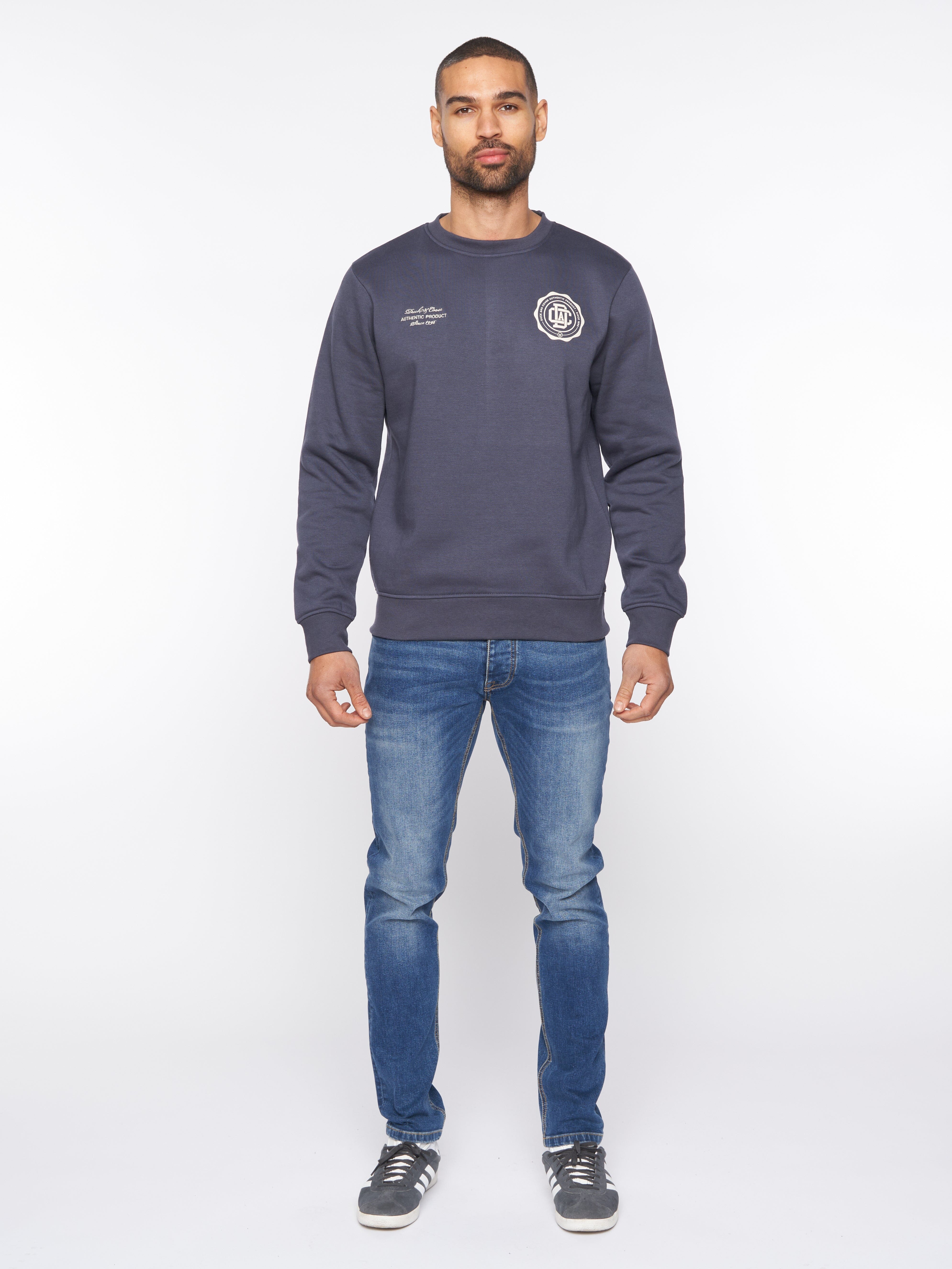 Keyaan Crew Sweat Navy