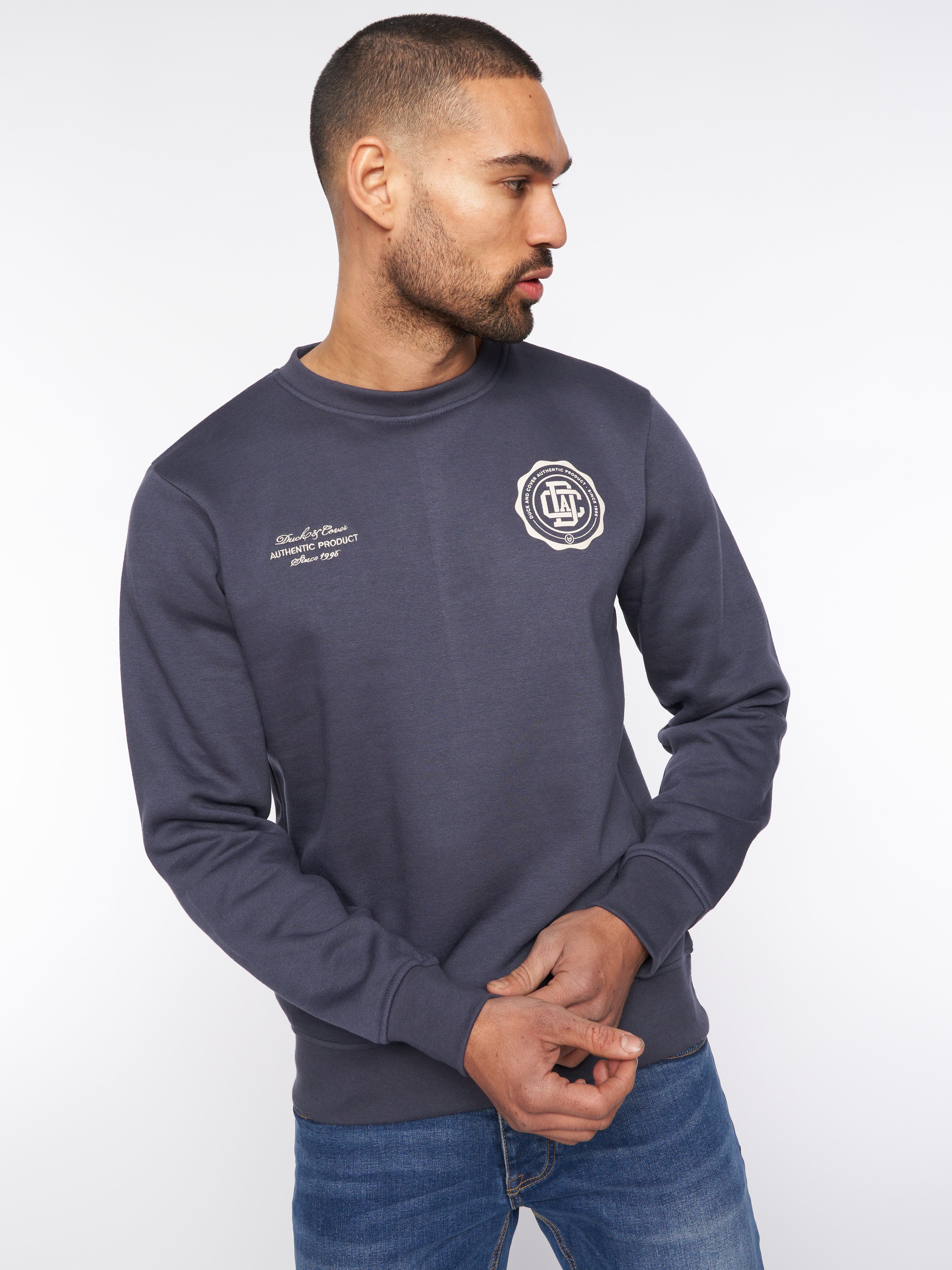 Keyaan Crew Sweat Navy