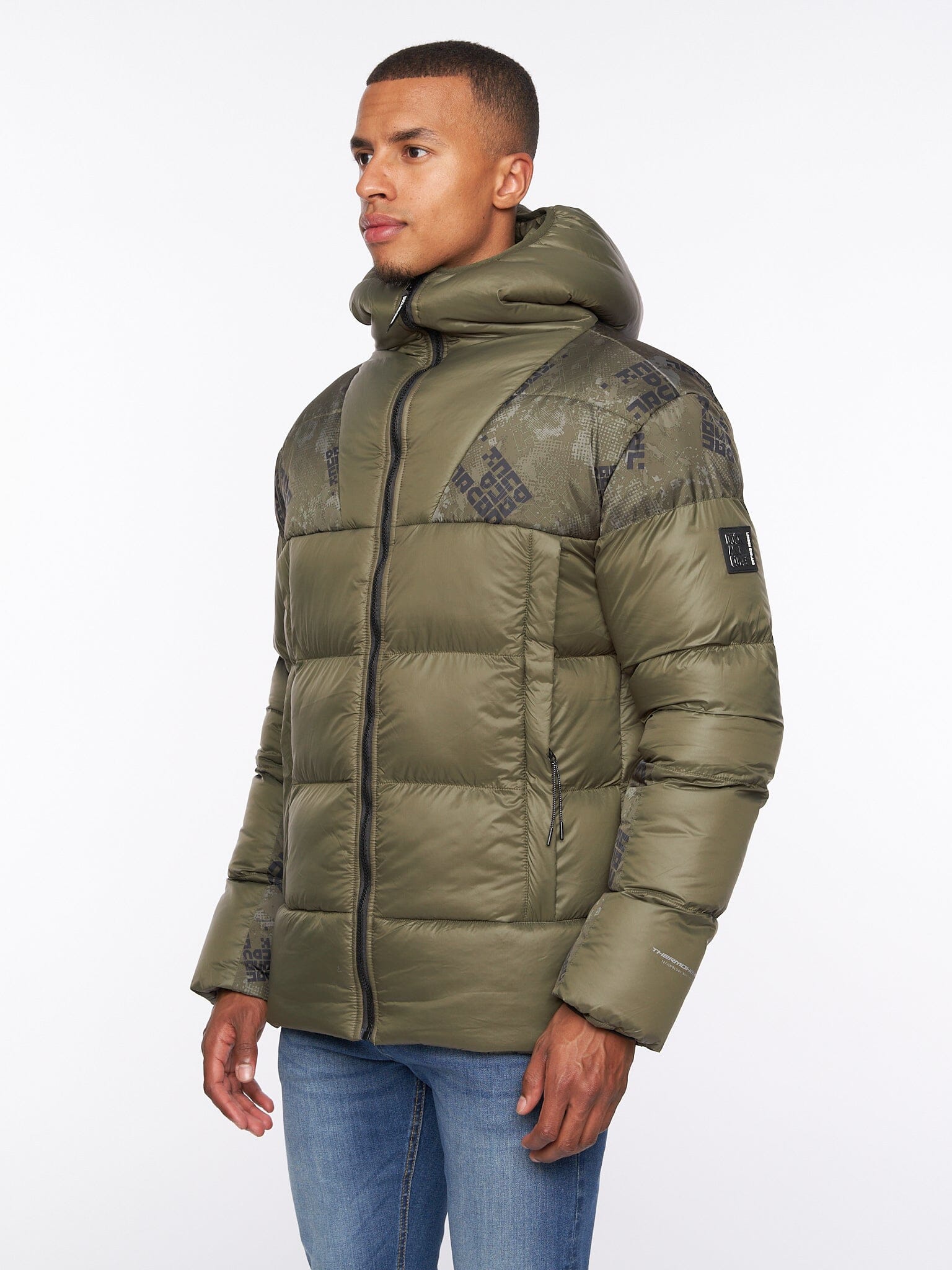 Ryebank Padded Jacket Olive Camo
