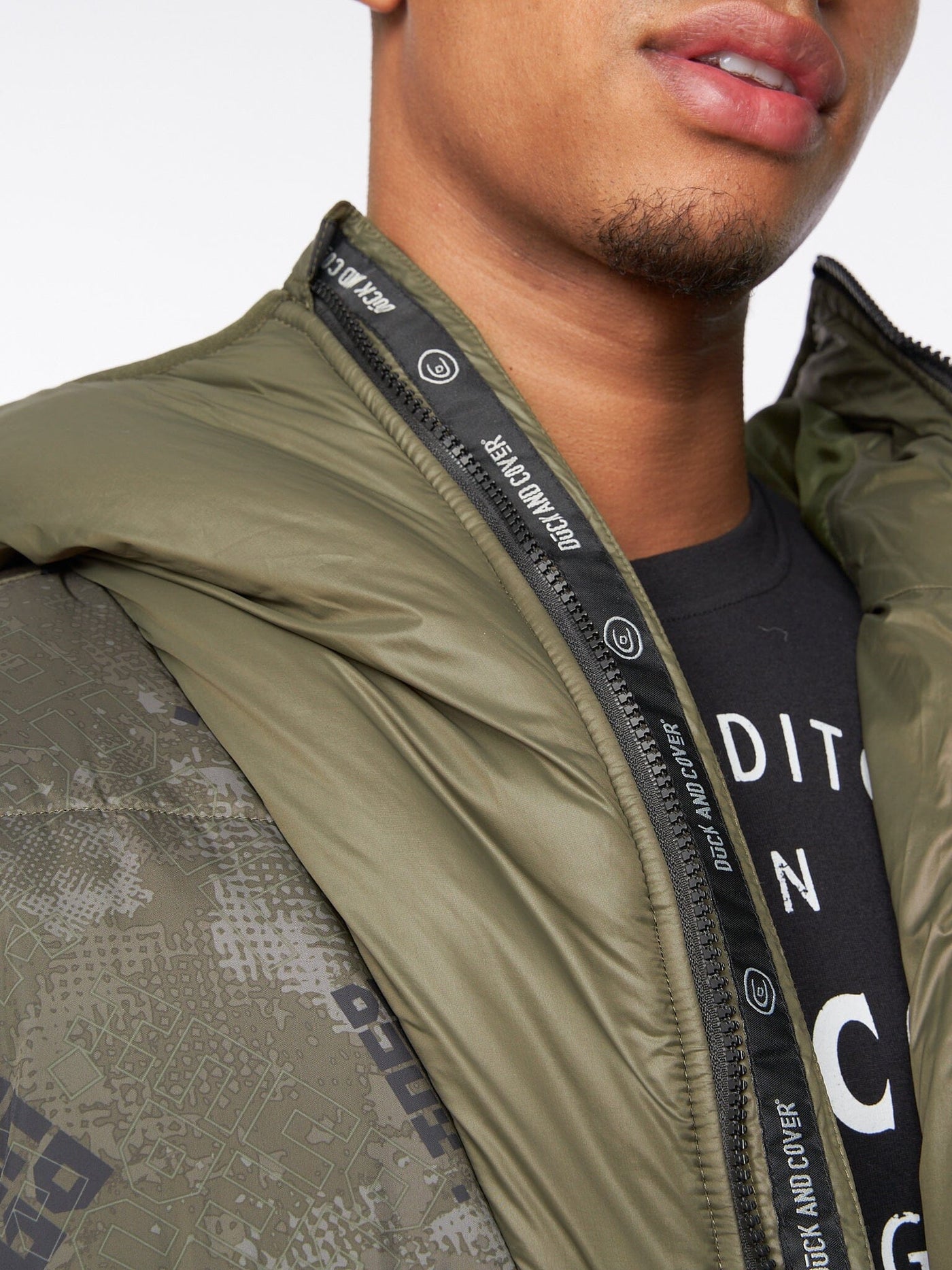 Ryebank Padded Jacket Olive Camo