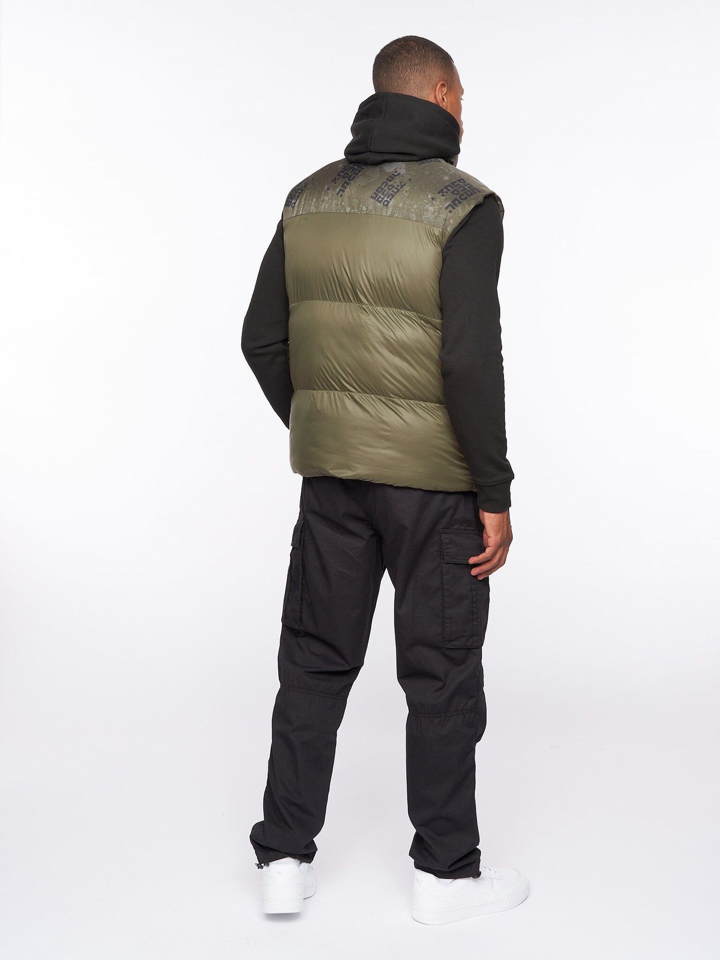 Romain Padded Gilet Olive Camo
