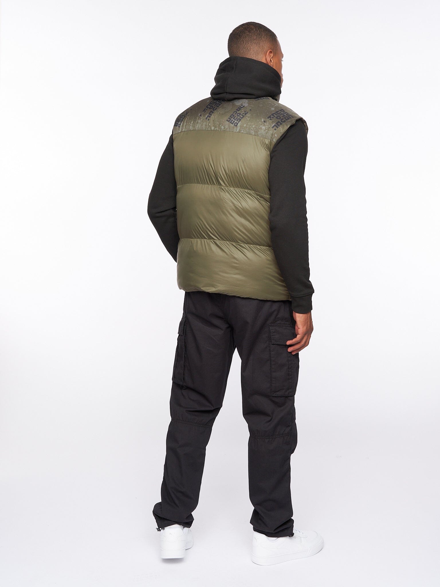 Romain Padded Gilet Olive Camo