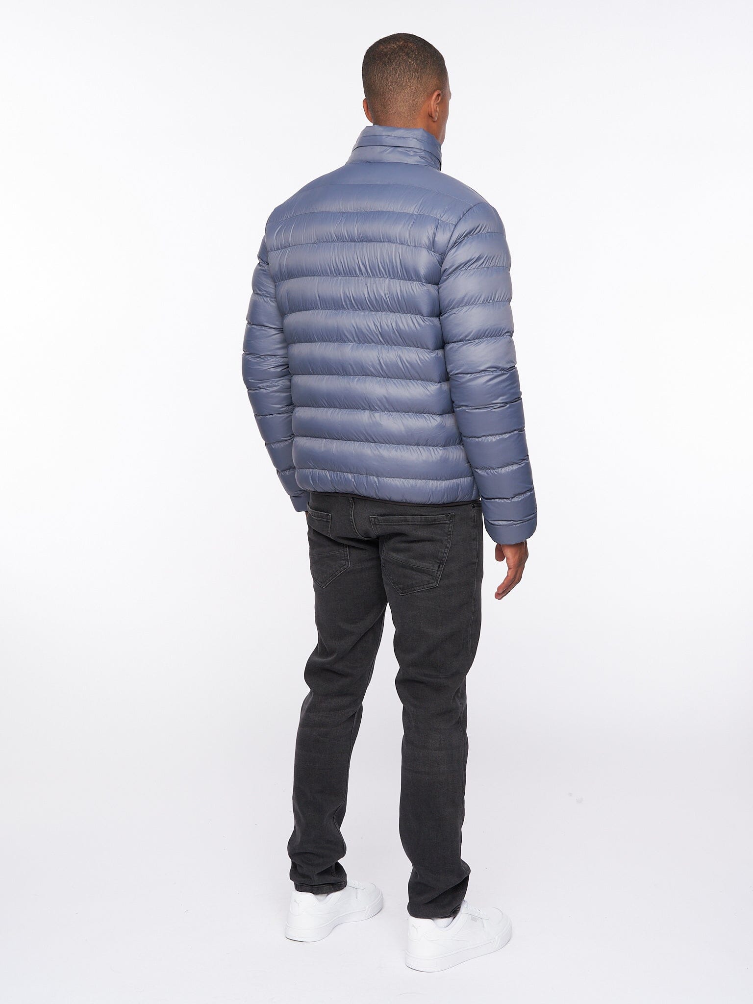 Mens Sheemy Padded Jacket Denim Blue