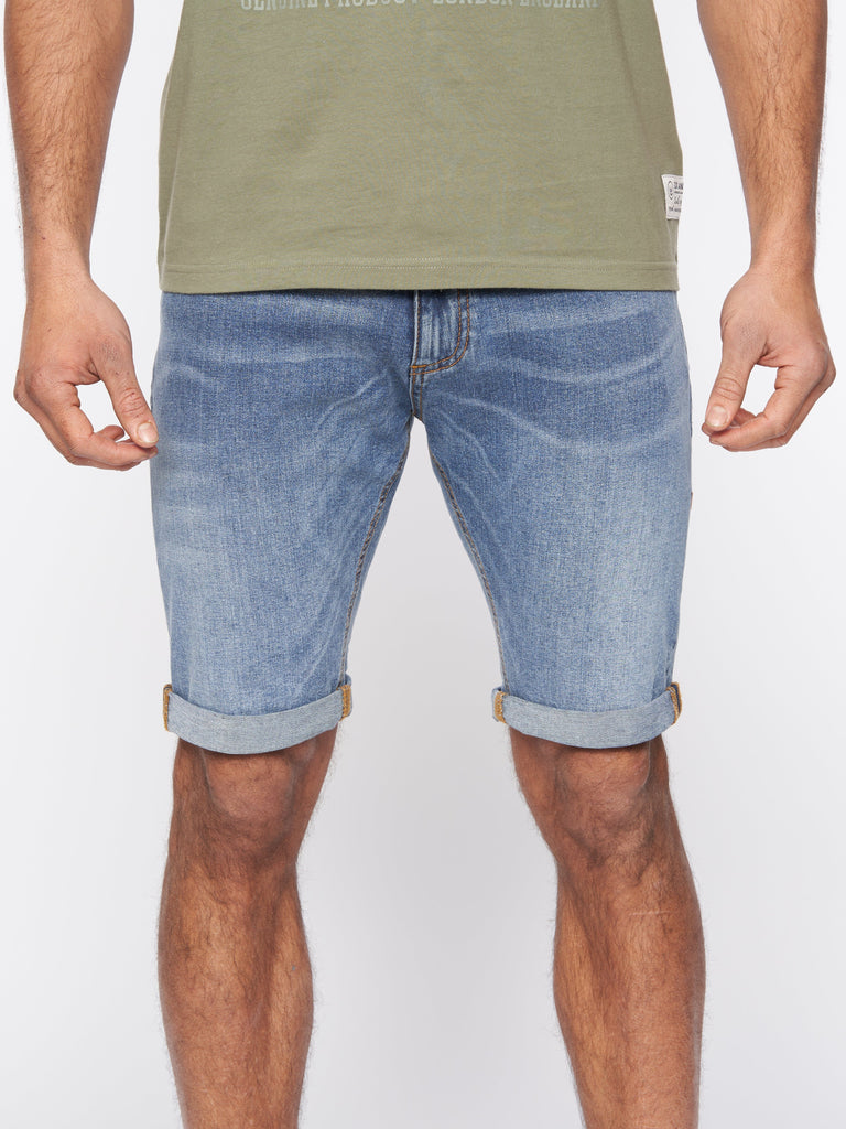 Duck and Cover Mens Zeki Shorts Stone Wash