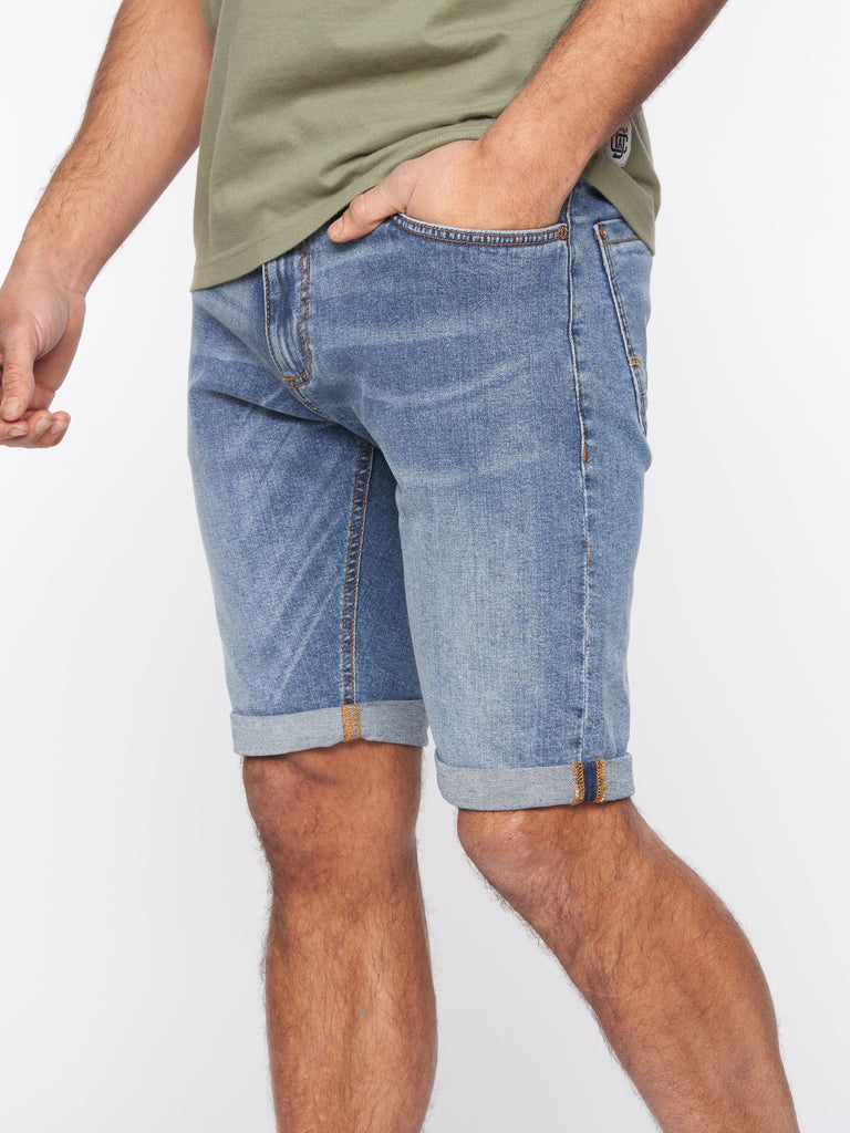 Duck and Cover Mens Zeki Shorts Stone Wash