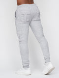 Melbray Crew Sweat & Jogger Set Grey Marl