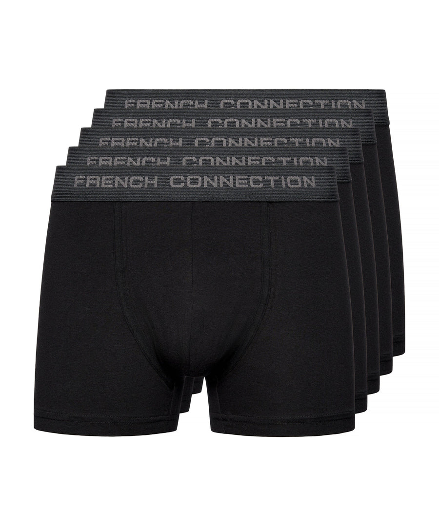 French Connection XL Boxers 5pk Black