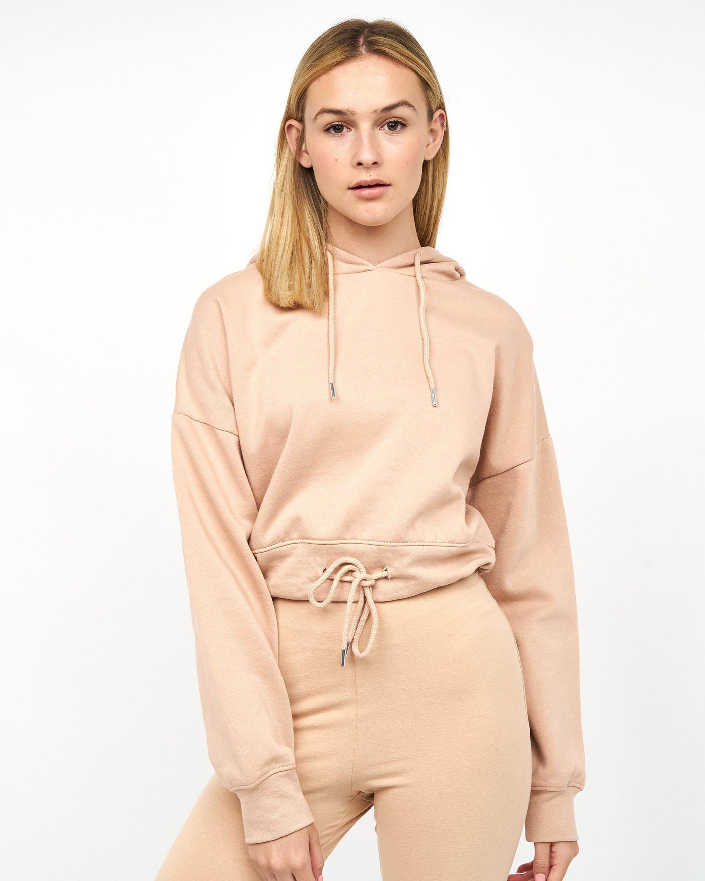 Juice Ladies Danica Crop Hoodie New Stone