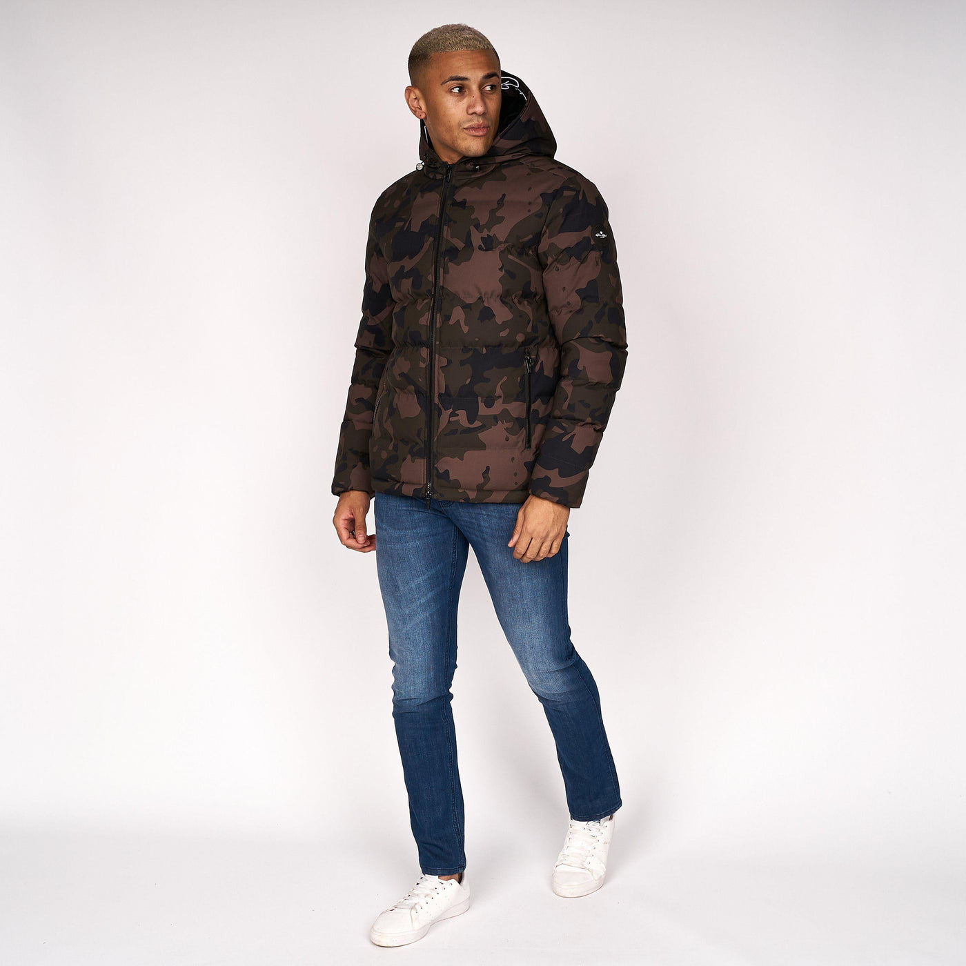 Born Rich Mens Emerton Camo Jacket Forest Camo