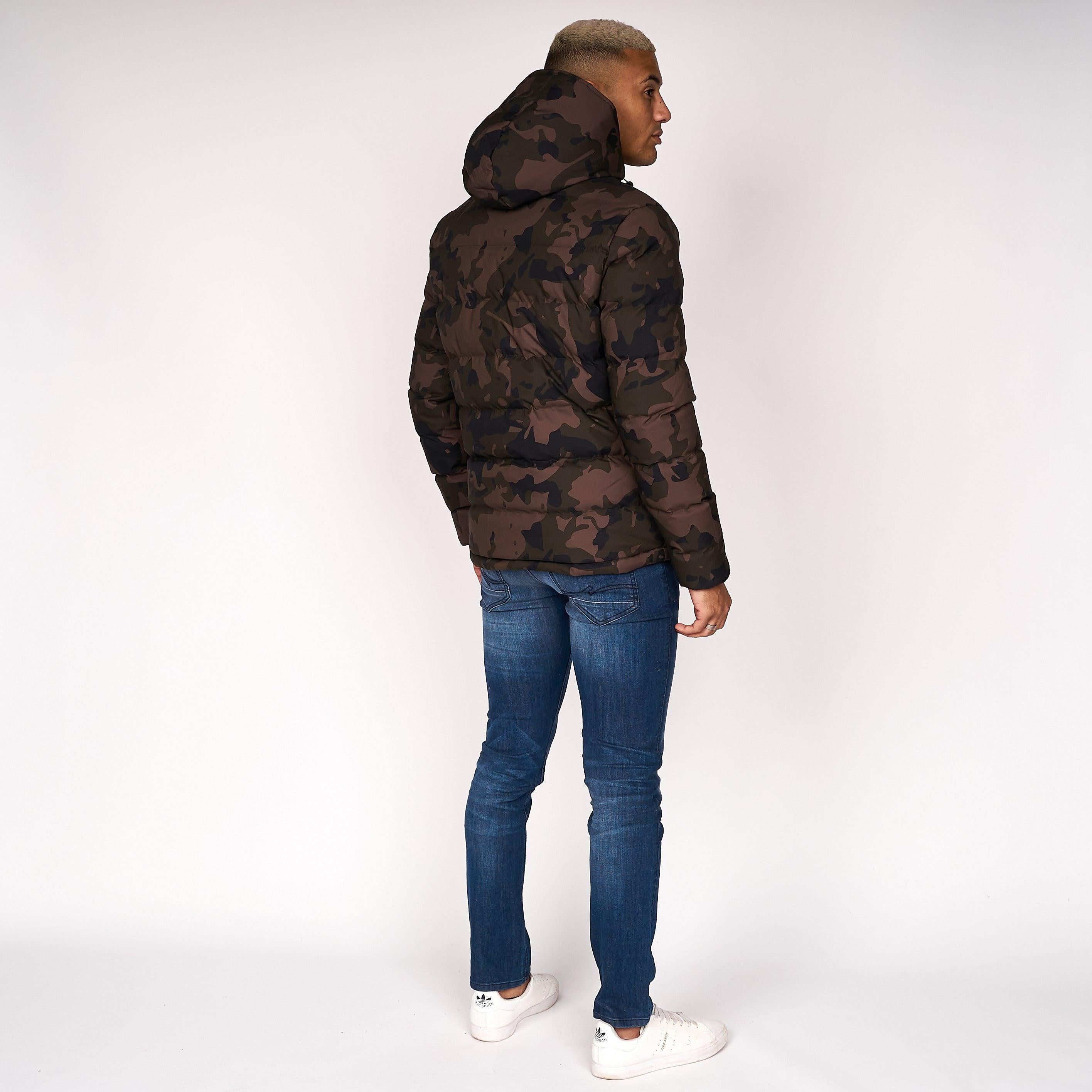 Born Rich Mens Emerton Camo Jacket Forest Camo
