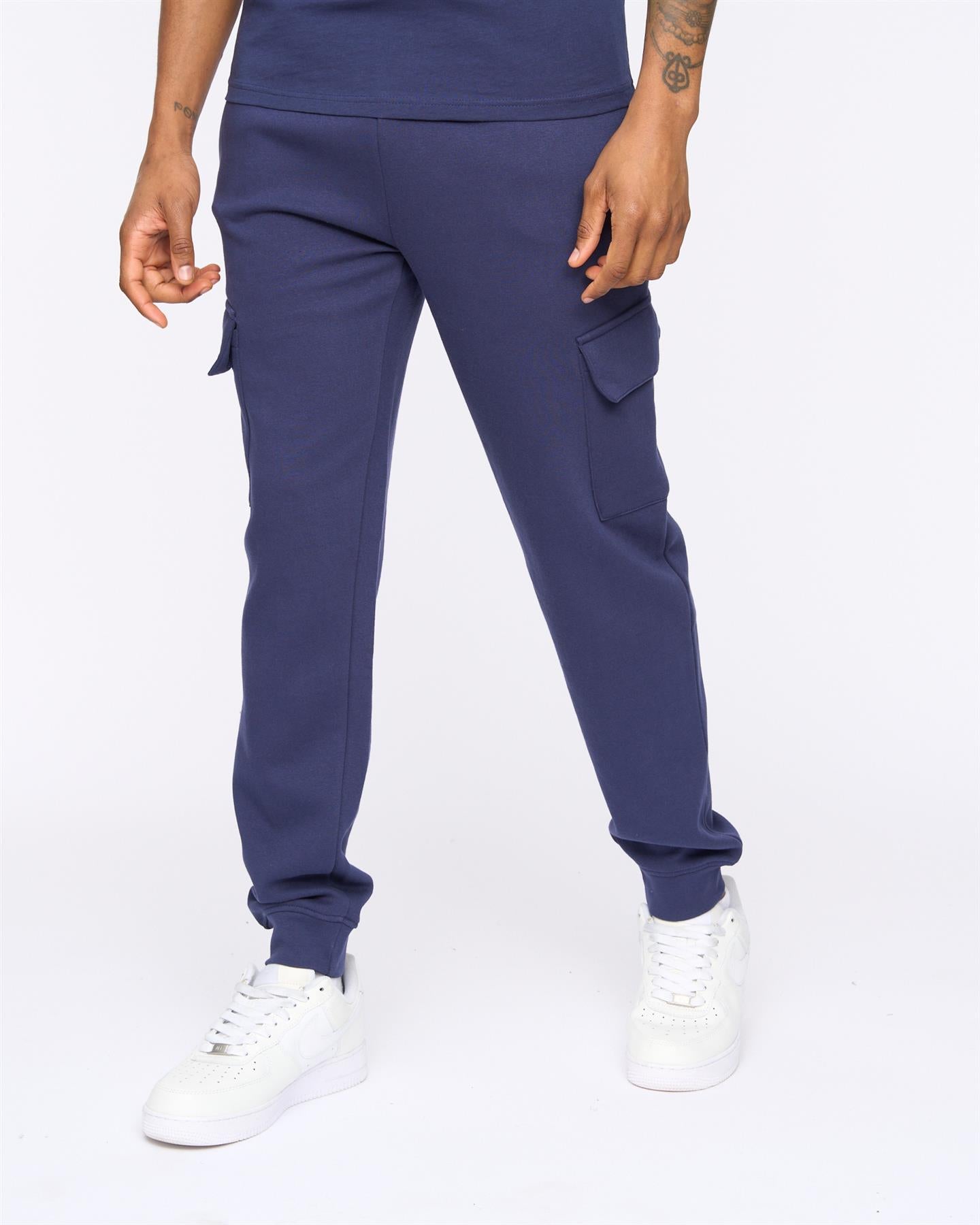 Mens Crosby Cargo Joggers Navy