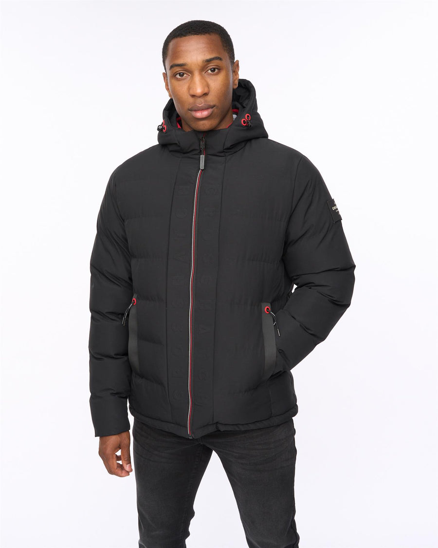 Mens Kampnew Embossed Jacket Black