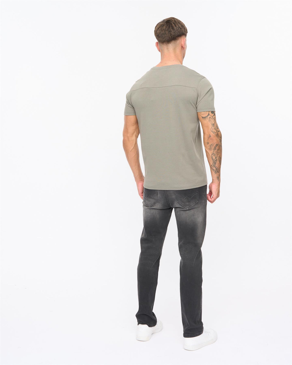 Mens Chamata T-Shirt Green Slate