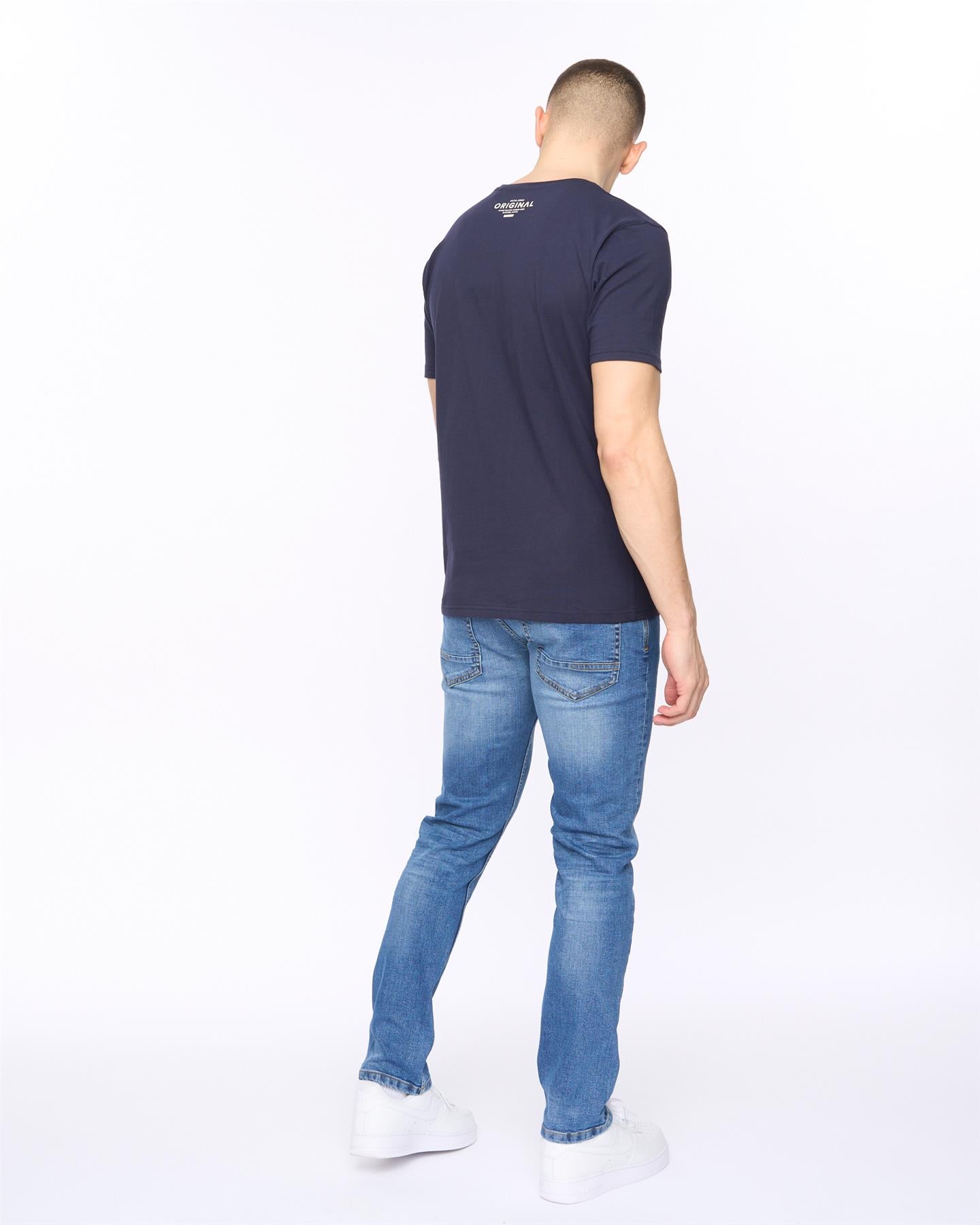 Mens Squarebox T-Shirt Navy