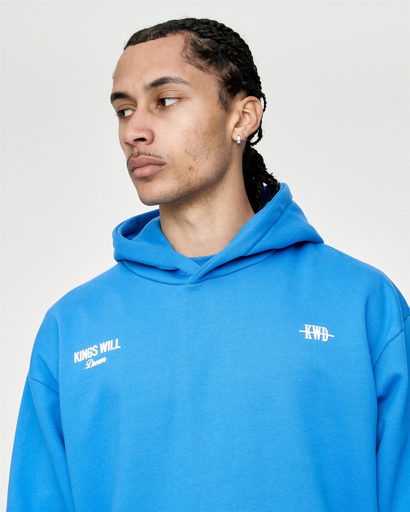 Mens Studio Garment District Hoodie Blue