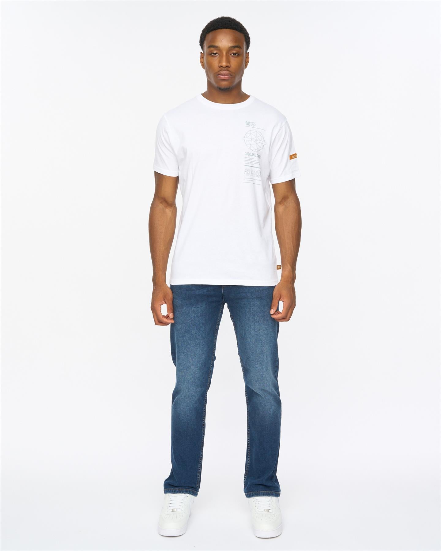 Mens Janstar Straight Leg Jeans Dark Wash