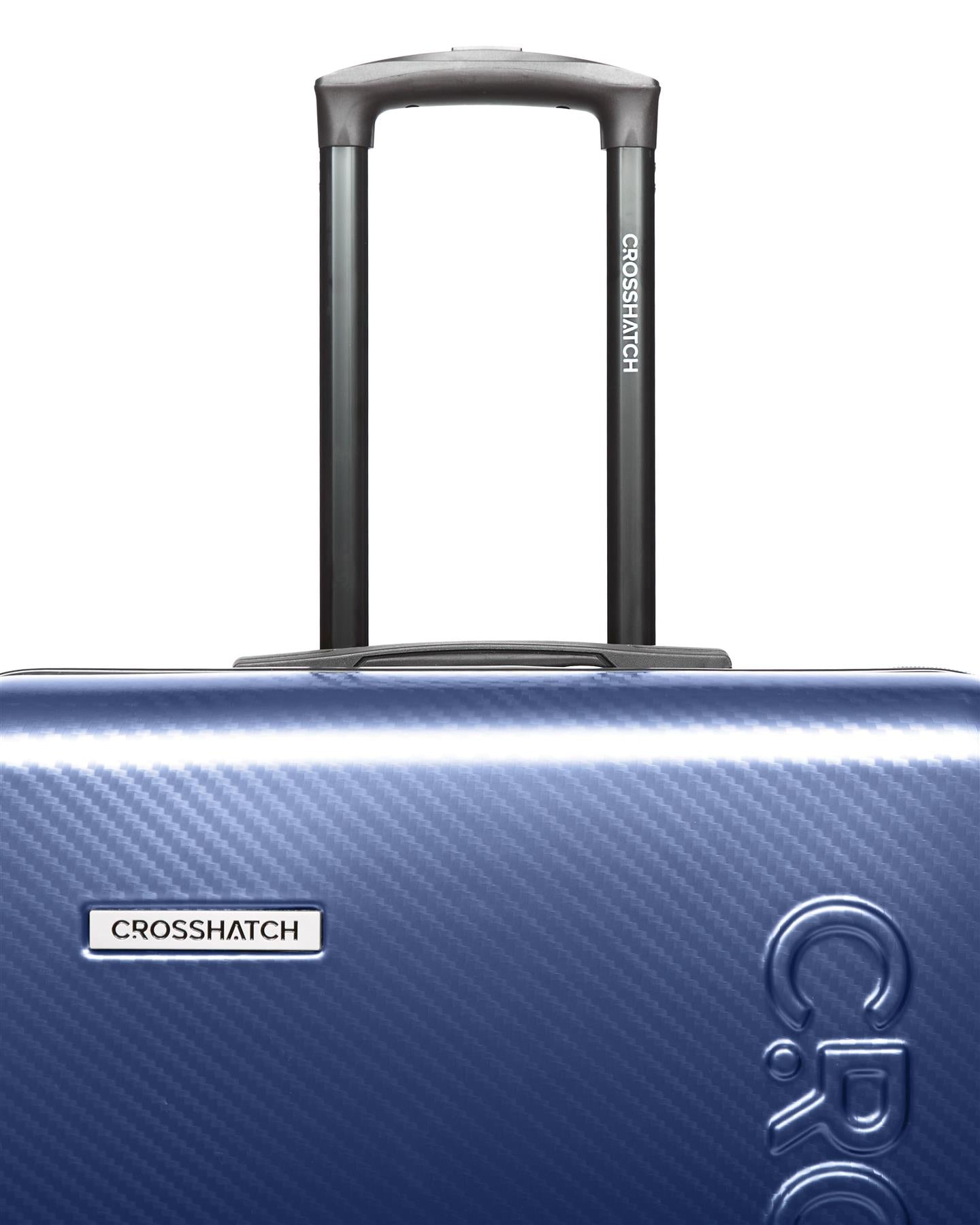 Mens Escapade Embossed Suitcase 3pk Royal