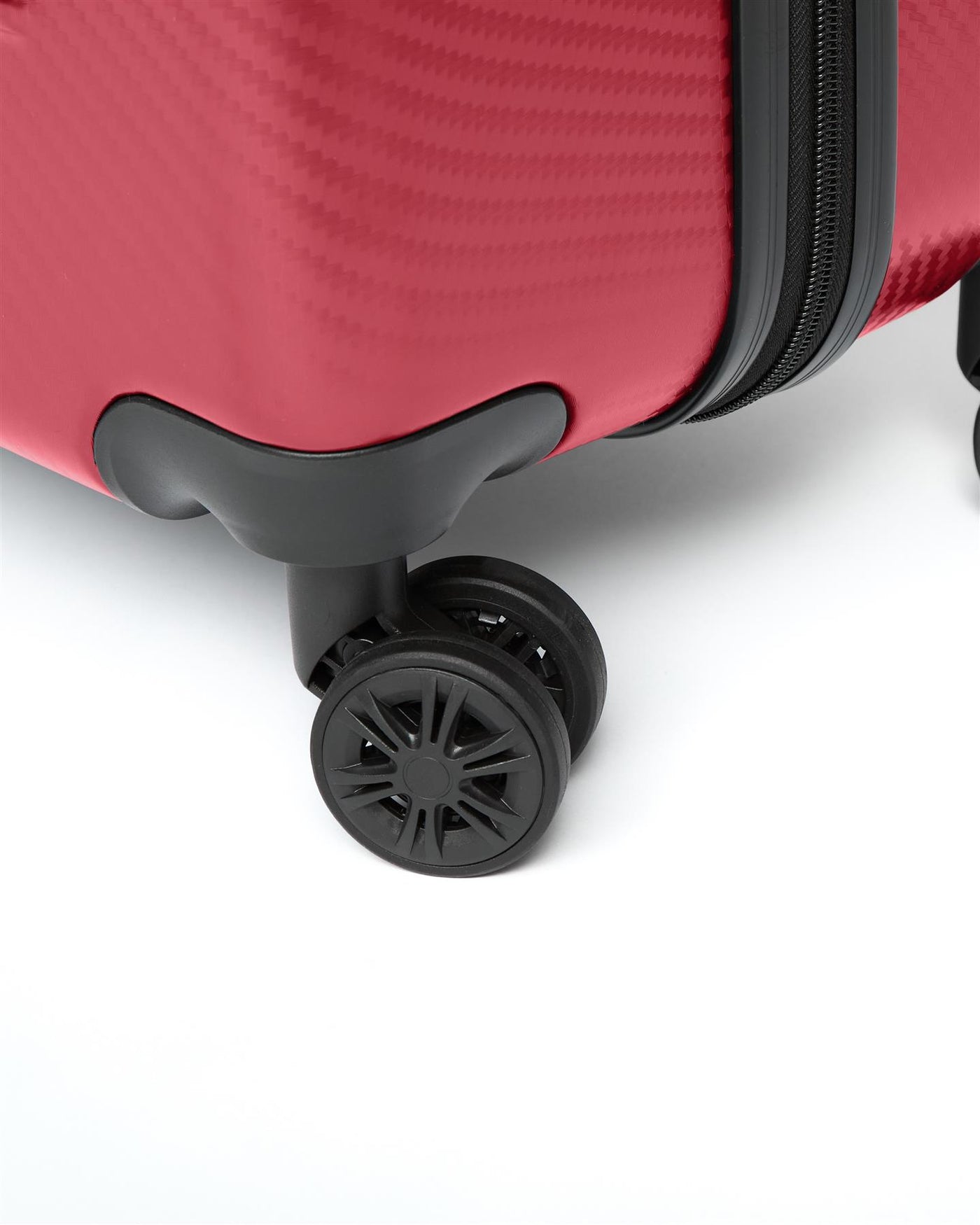 Mens Escapade Embossed Suitcase 3pk Dark Red