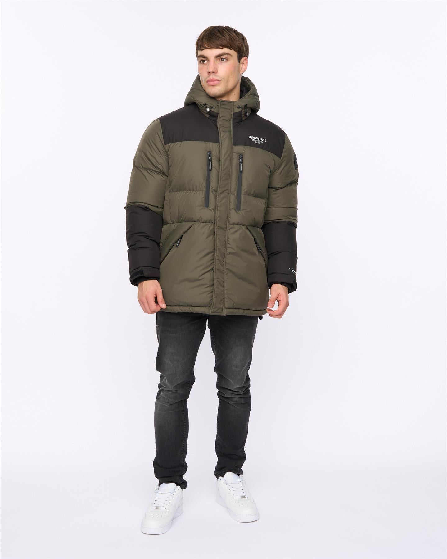 Mens Squadage Panel Jacket Olive