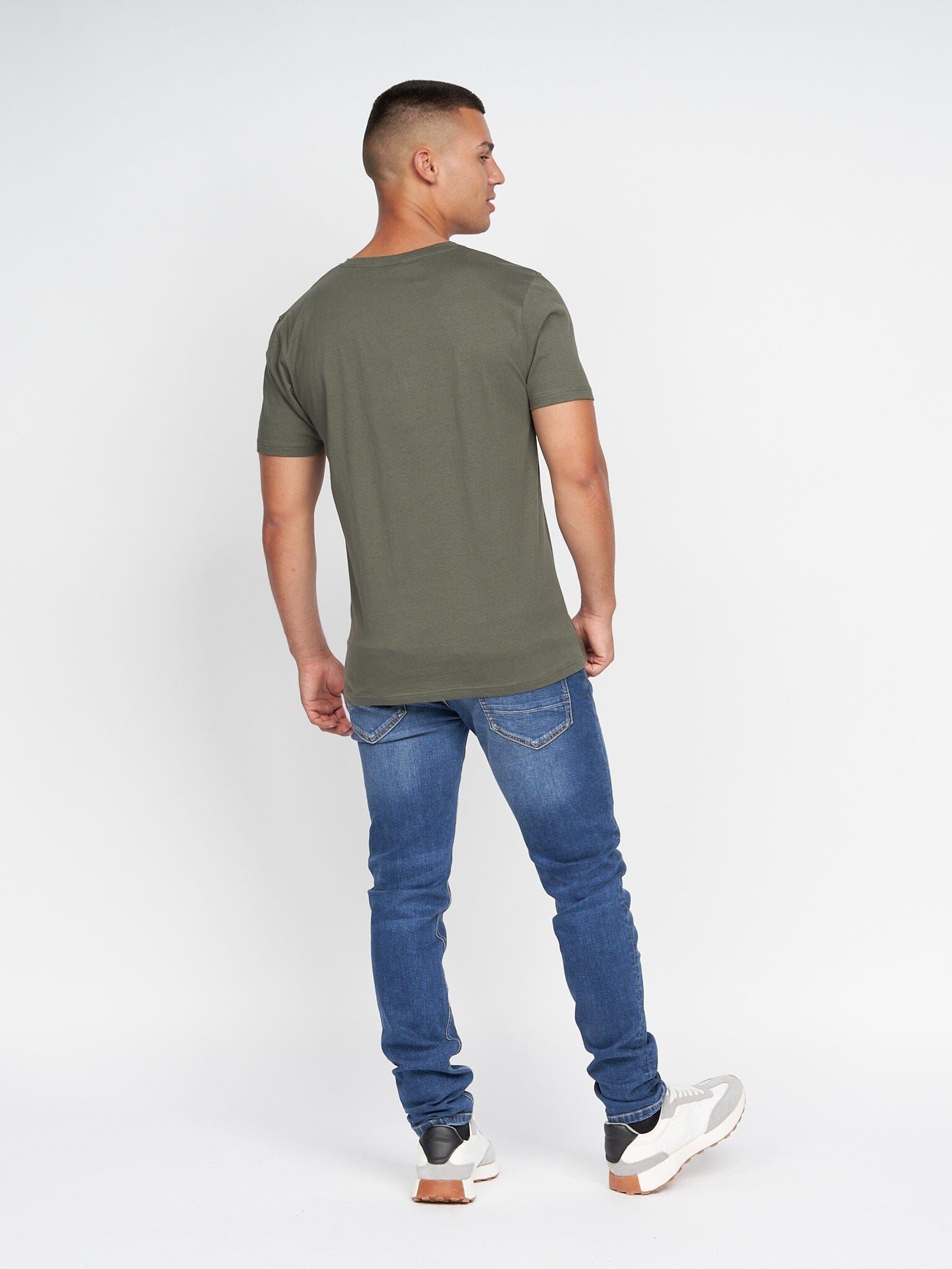 Univarsity T-Shirt 2pk Olive/Grey