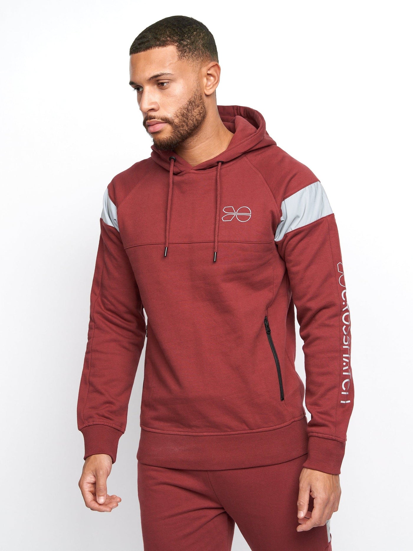 Mens Purbeck Hoodie Burgundy
