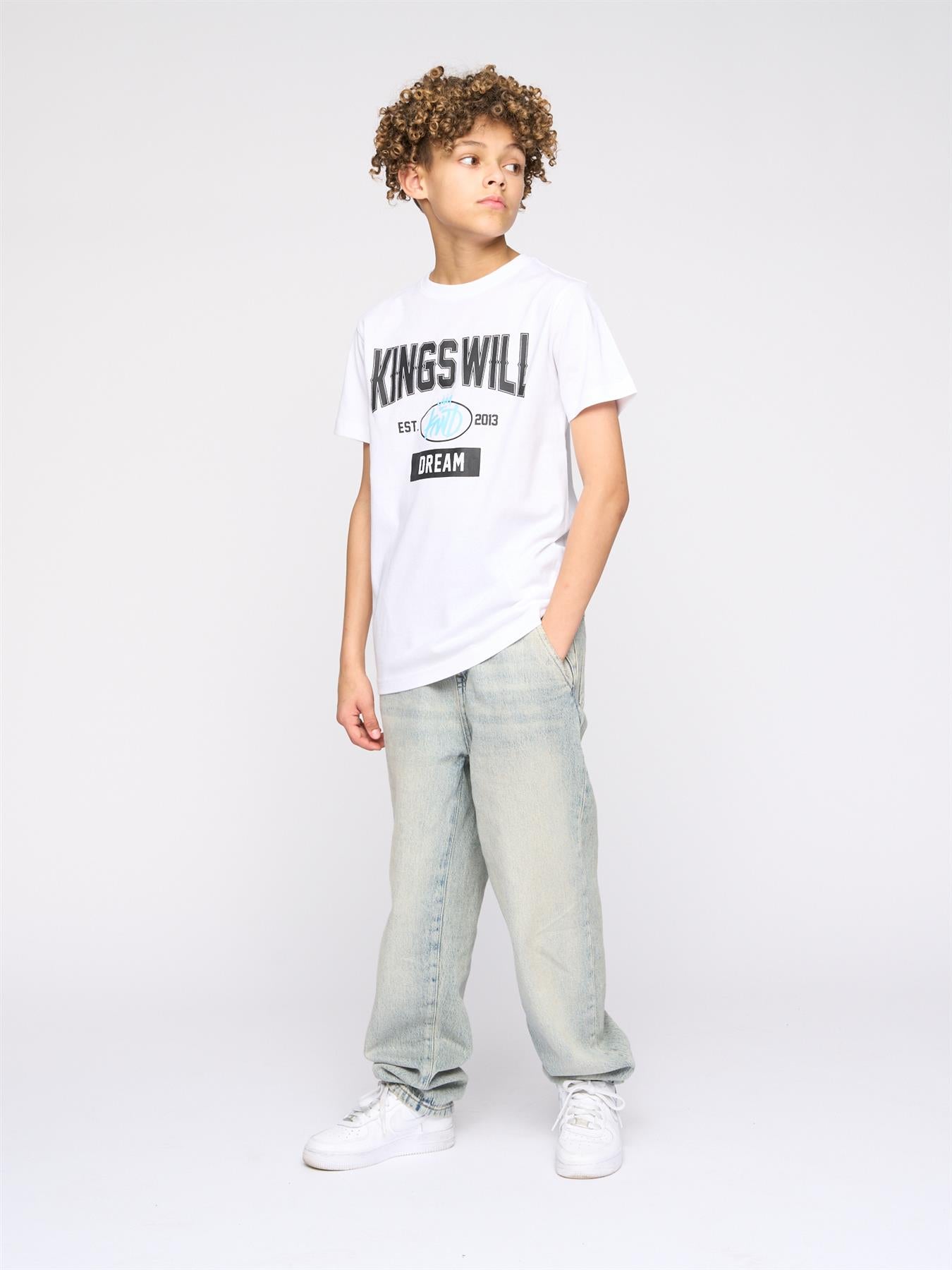 Kids Boys Knockout T-Shirt White