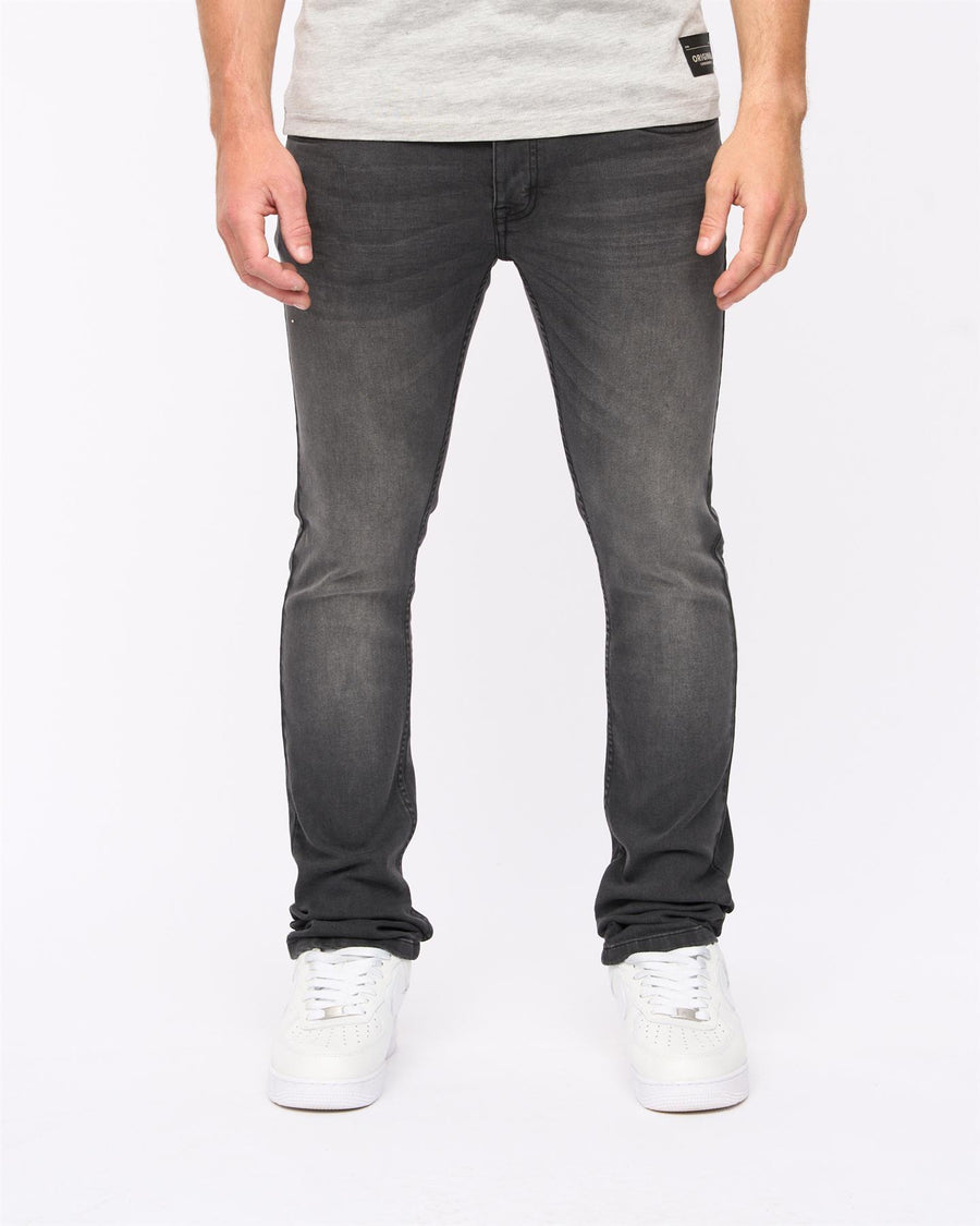 Mens Buraca Slim Fit Denim Jeans Charcoal Wash