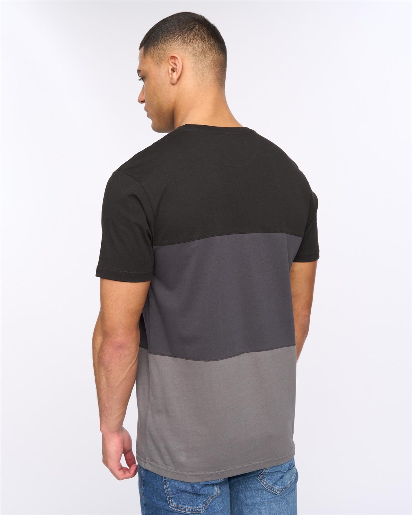 Mens Henpanel T-Shirt Black