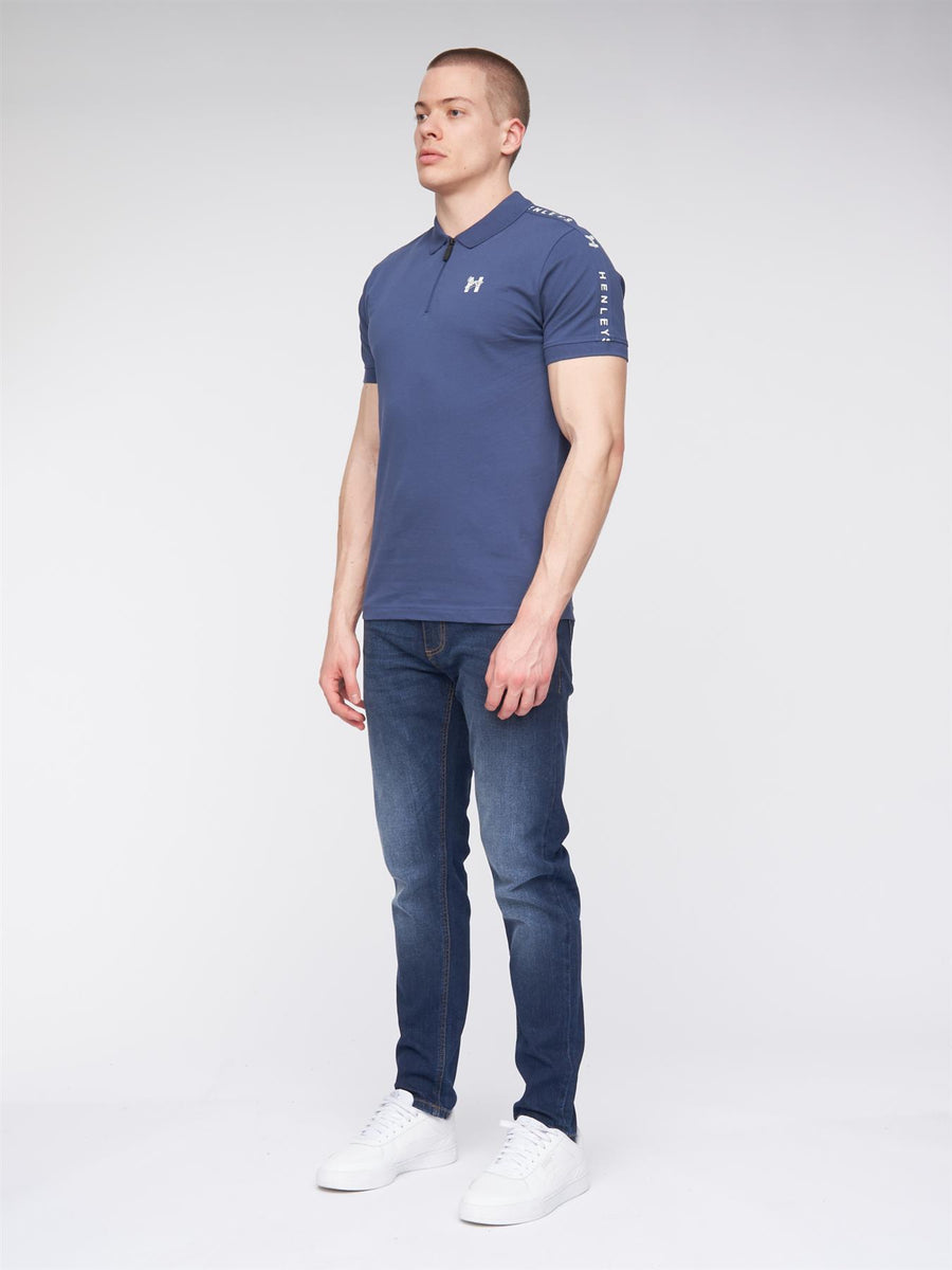 Mens Tapehen Polo Deep Blue