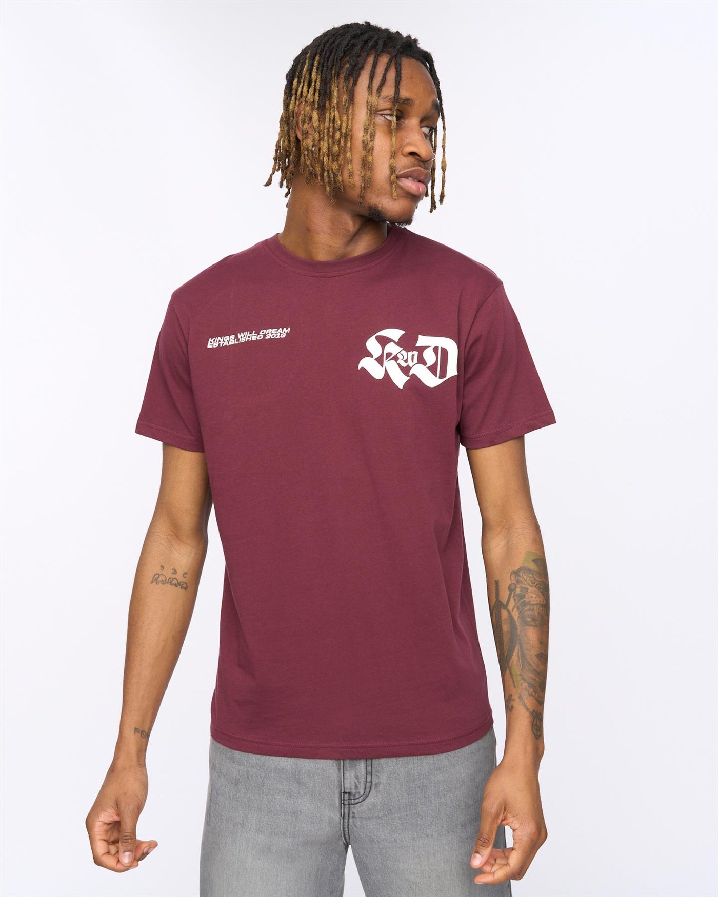 Mens Cartellio T-Shirt Burgundy