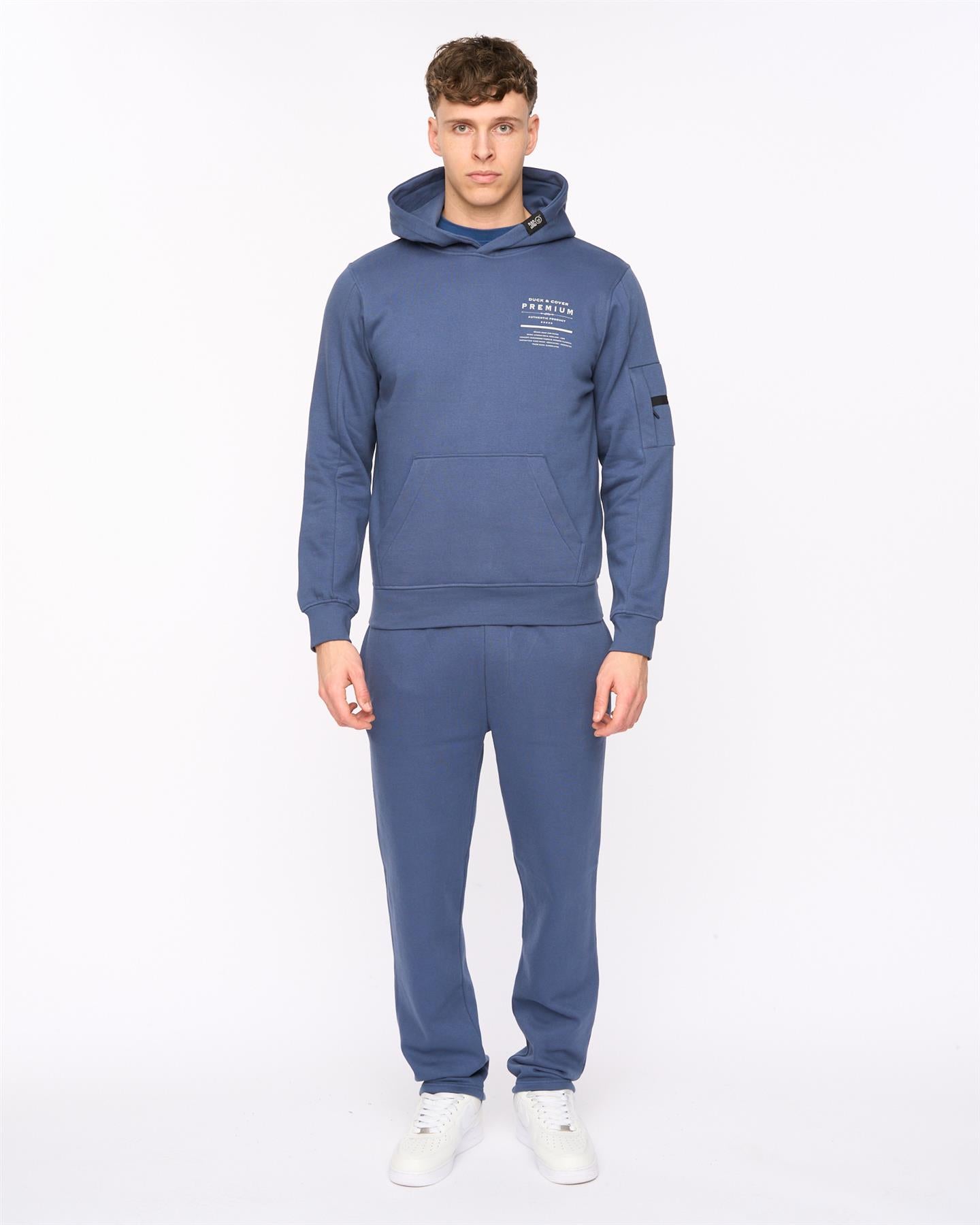 Mens Rayland Hoodie Denim Blue